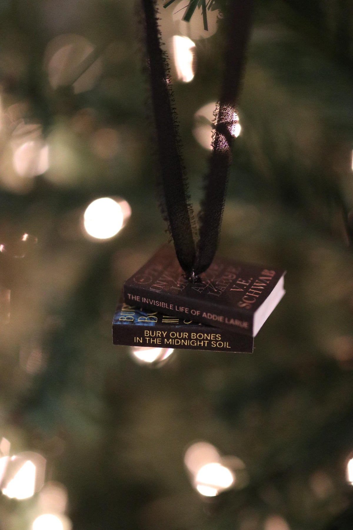 VE Schwab Mini Book Stack Ornament
