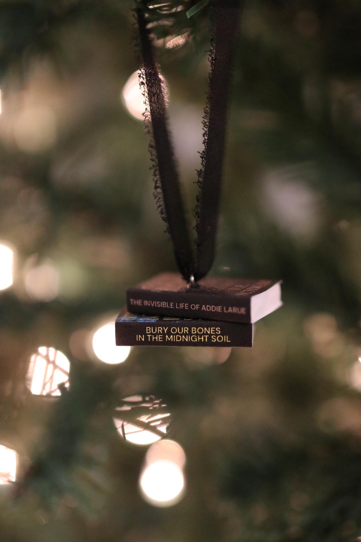 VE Schwab Mini Book Stack Ornament