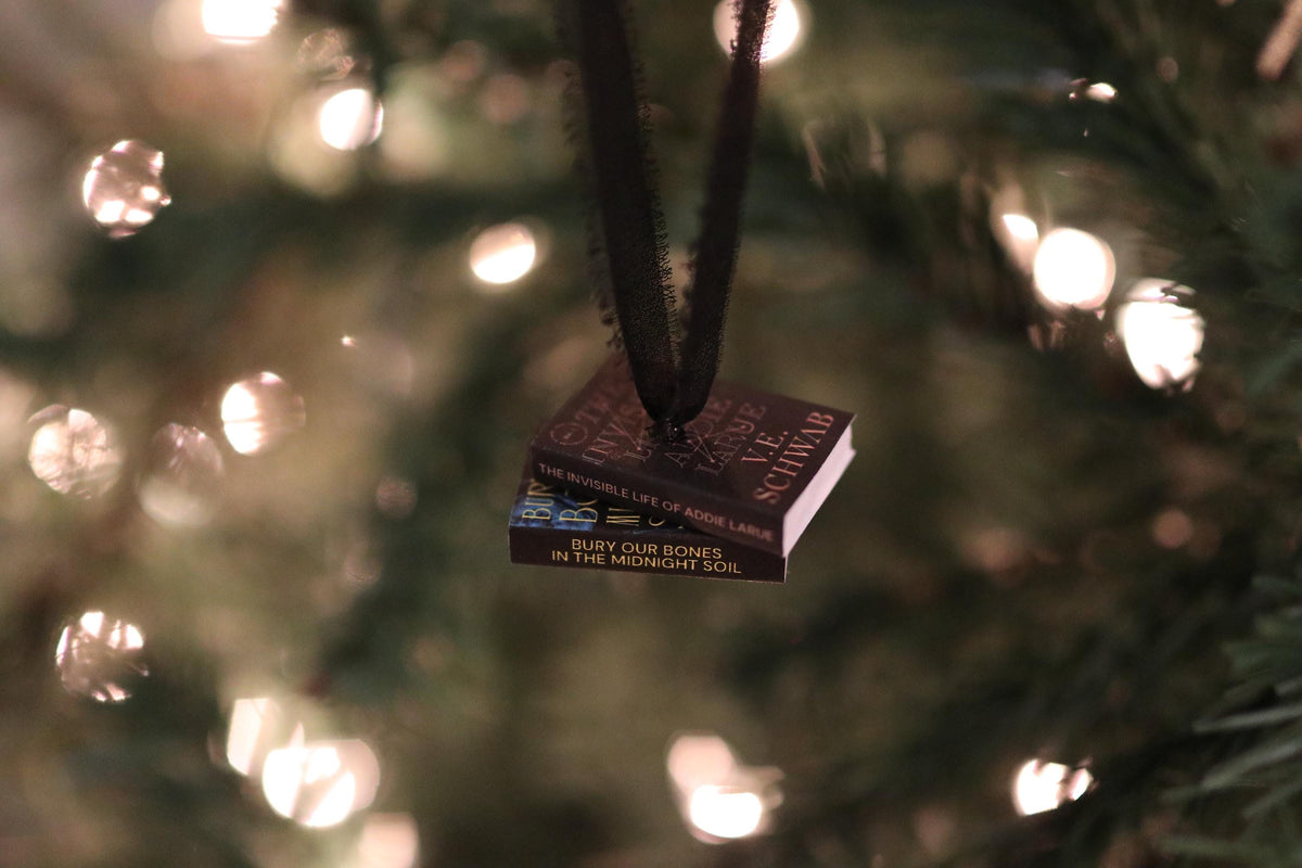 VE Schwab Mini Book Stack Ornament