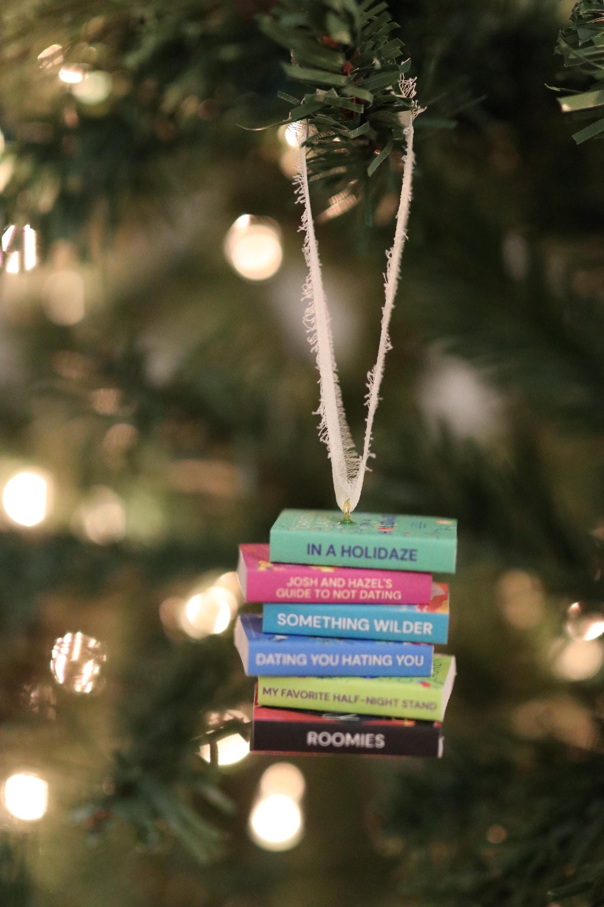 Christina Lauren Mini Book Stack Ornament