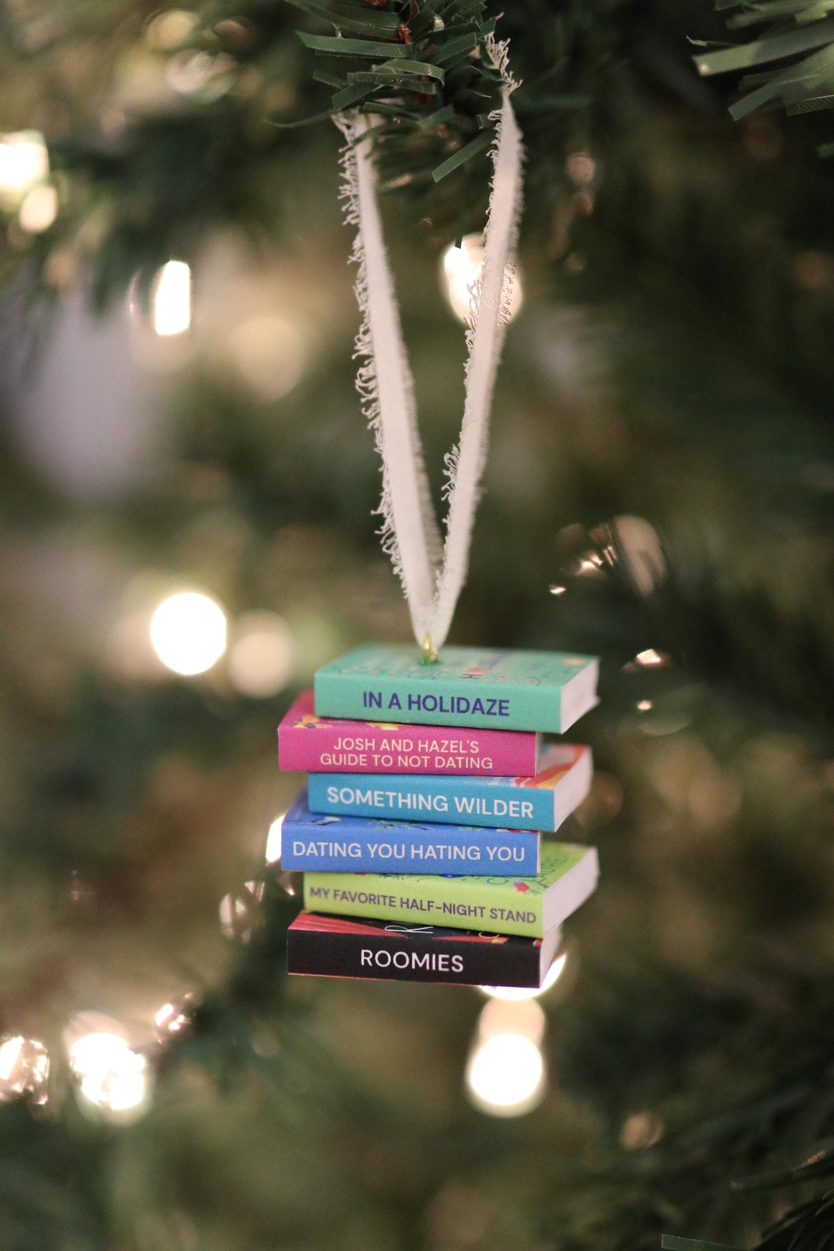 Christina Lauren Mini Book Stack Ornament