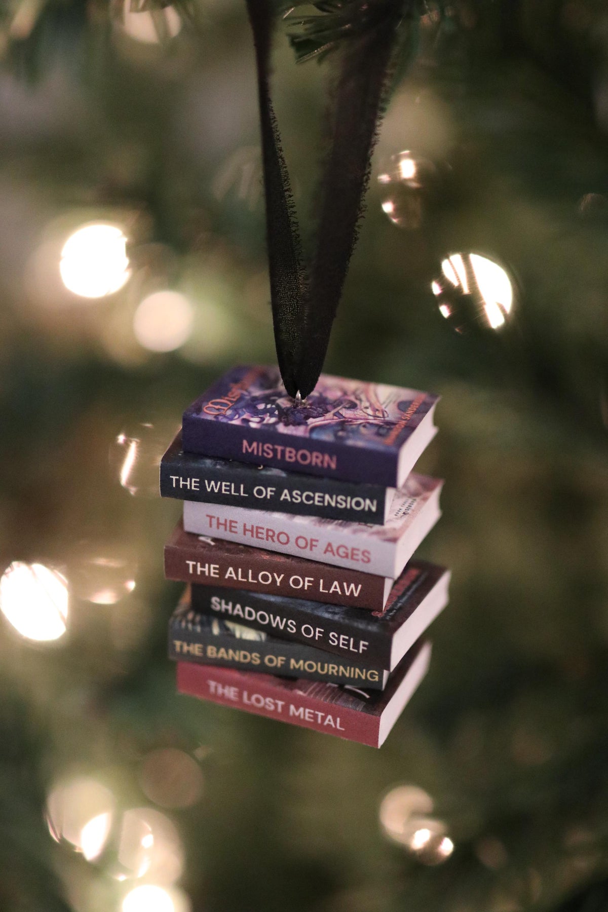Mistborn Mini Book Stack Ornament