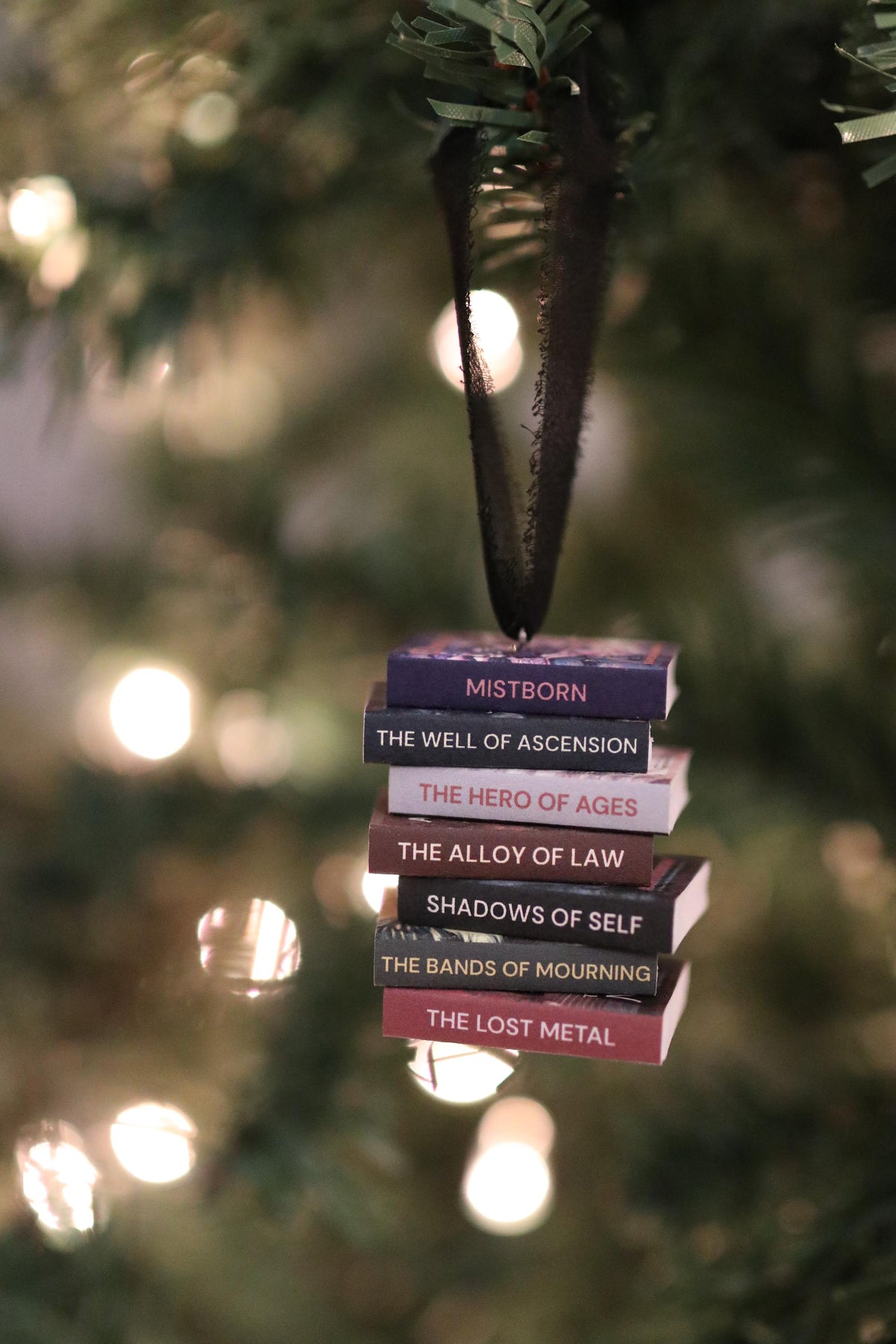 Mistborn Mini Book Stack Ornament