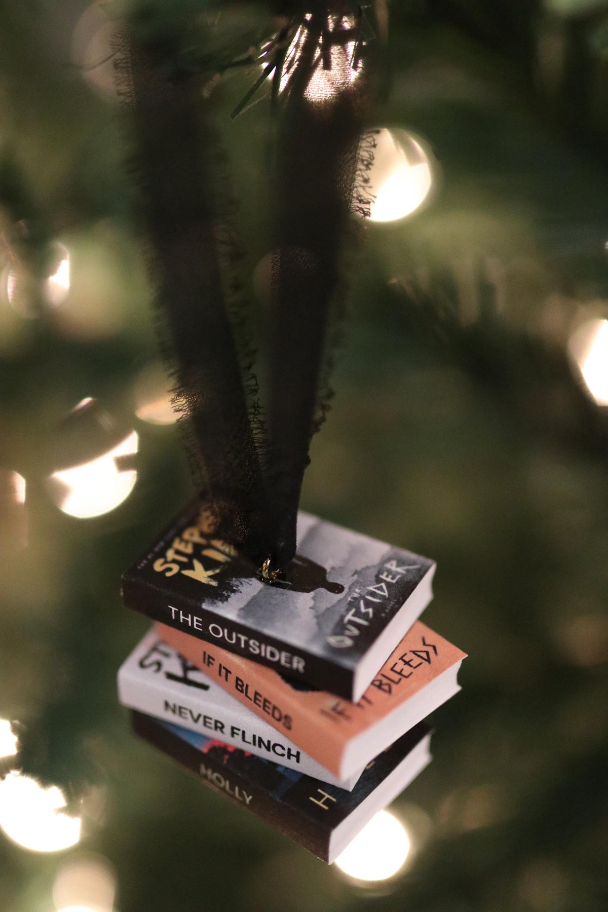 Stephen King Mini Book Stack Ornament