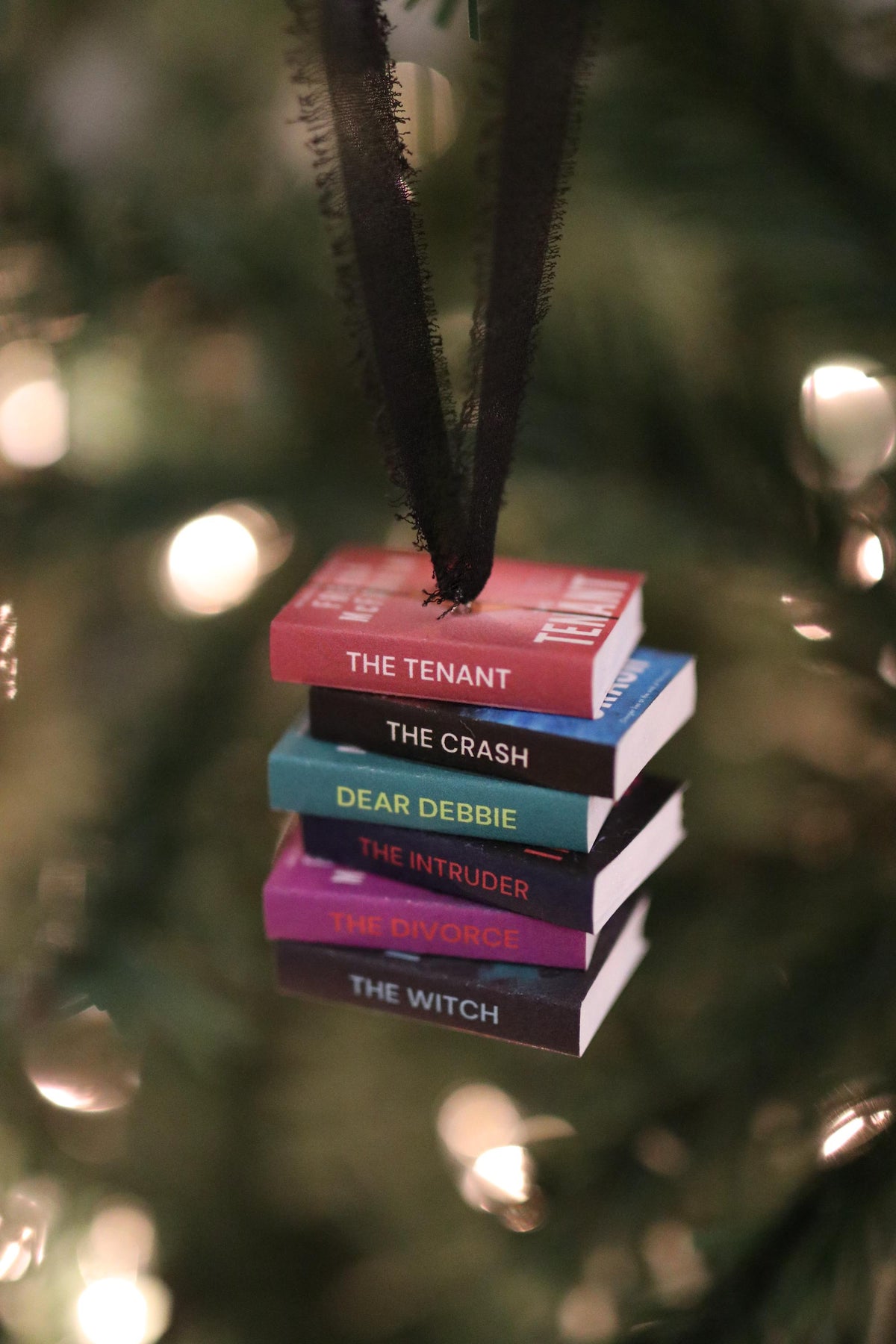 Freida McFadden Mini Book Stack Ornament