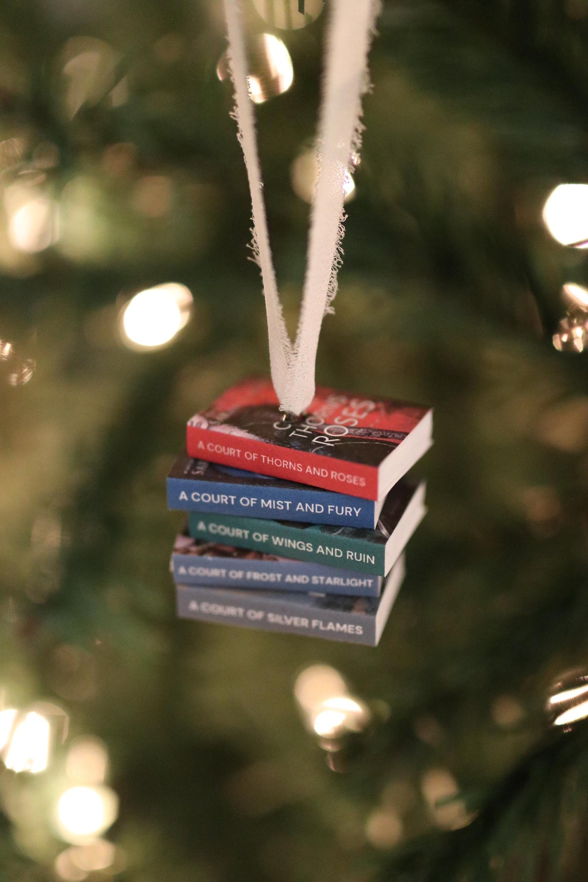Original Cover ACOTAR Mini Book Stack Ornament