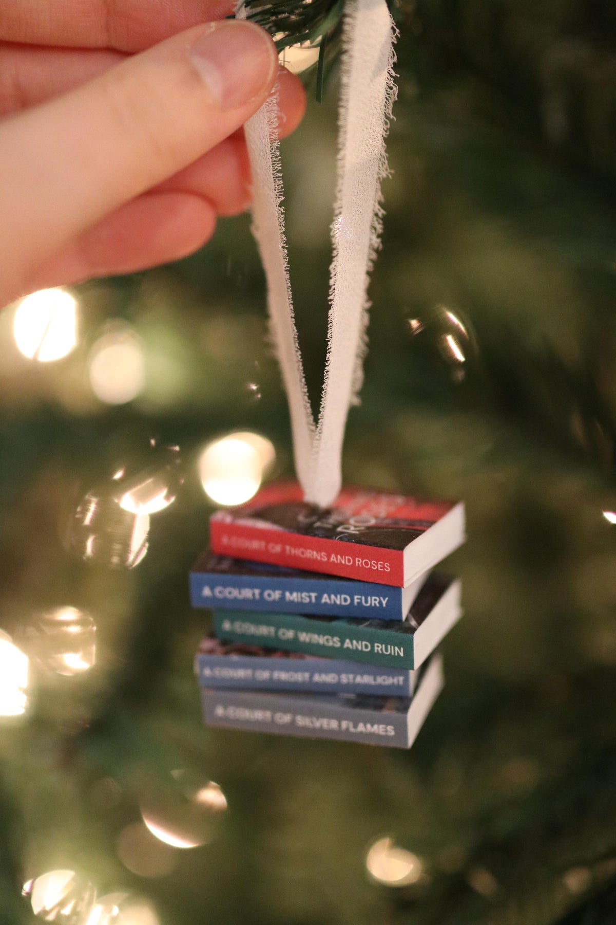Original Cover ACOTAR Mini Book Stack Ornament