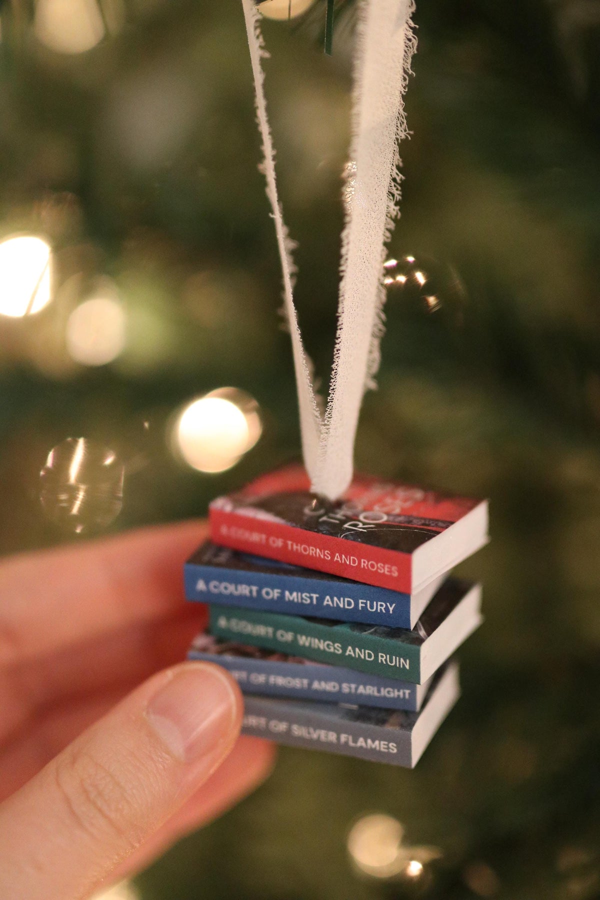 Original Cover ACOTAR Mini Book Stack Ornament