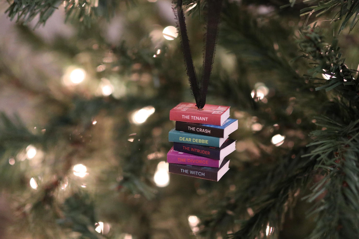 Freida McFadden Mini Book Stack Ornament