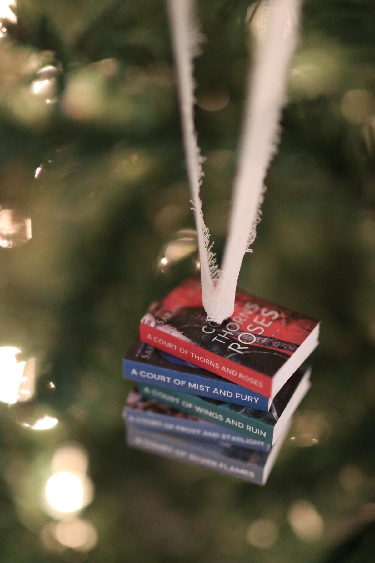 Original Cover ACOTAR Mini Book Stack Ornament