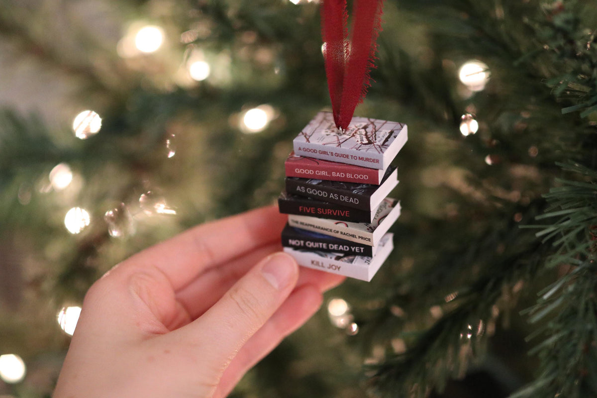 Holly Jackson Mini Book Stack Ornament