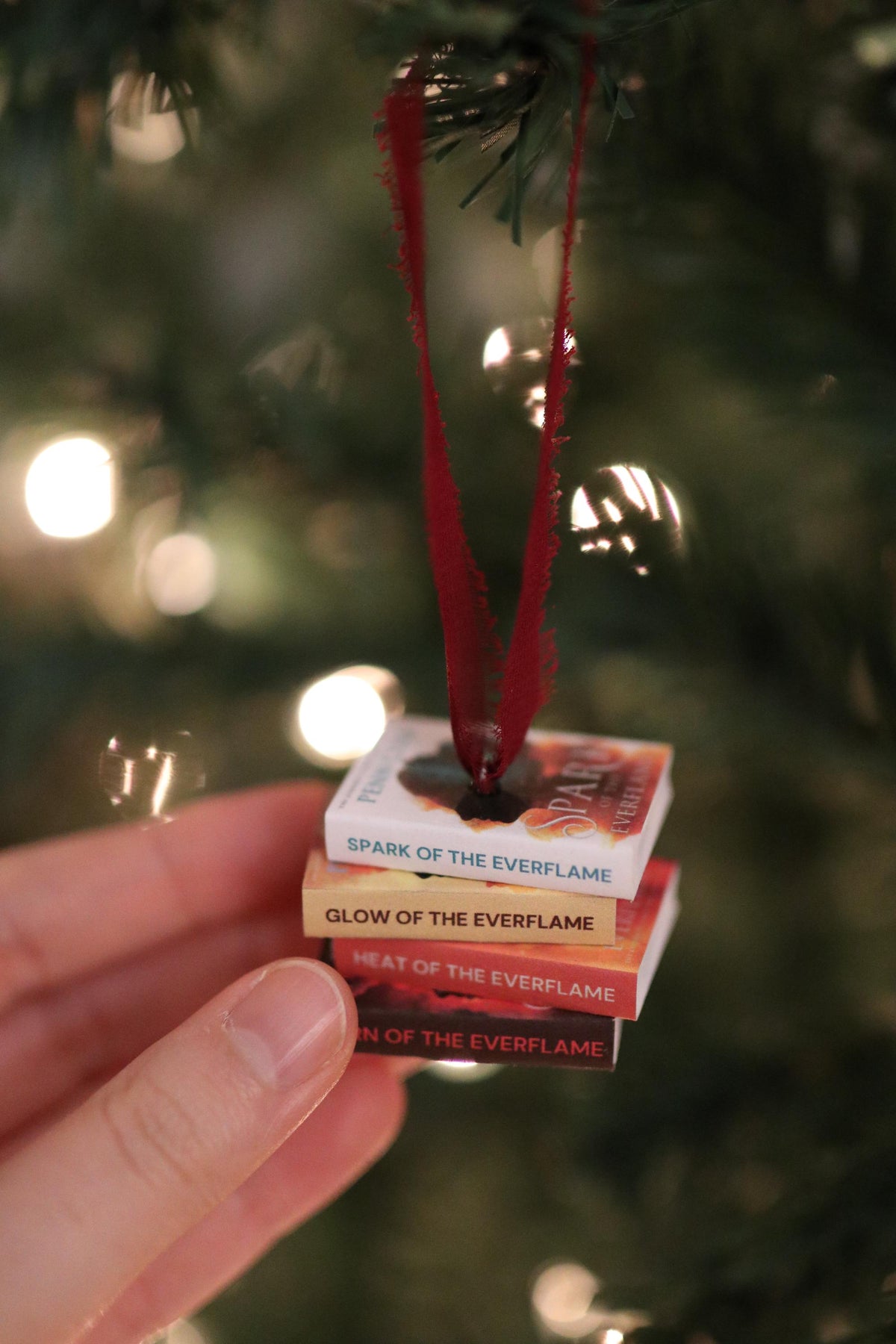 Spark of the Everflame Mini Book Stack Ornament