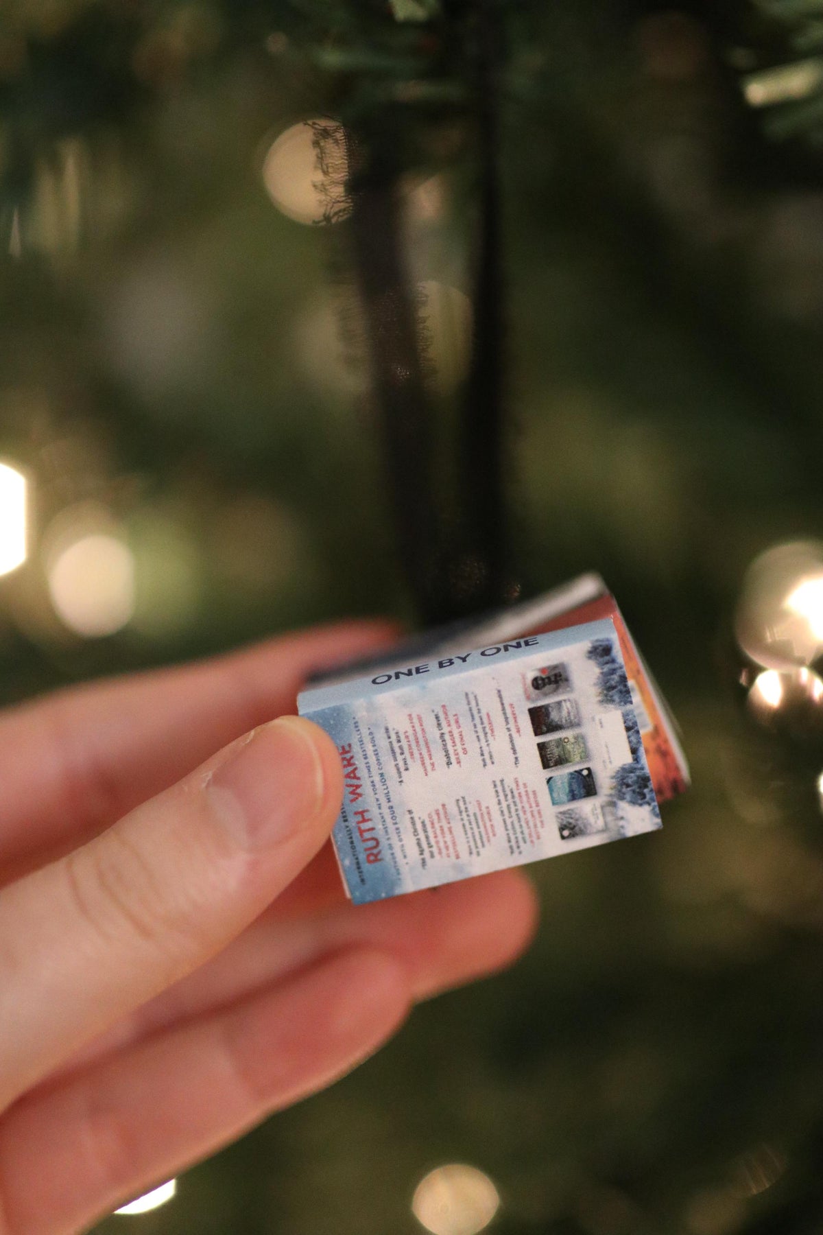 Ruth Ware Mini Book Stack Ornament