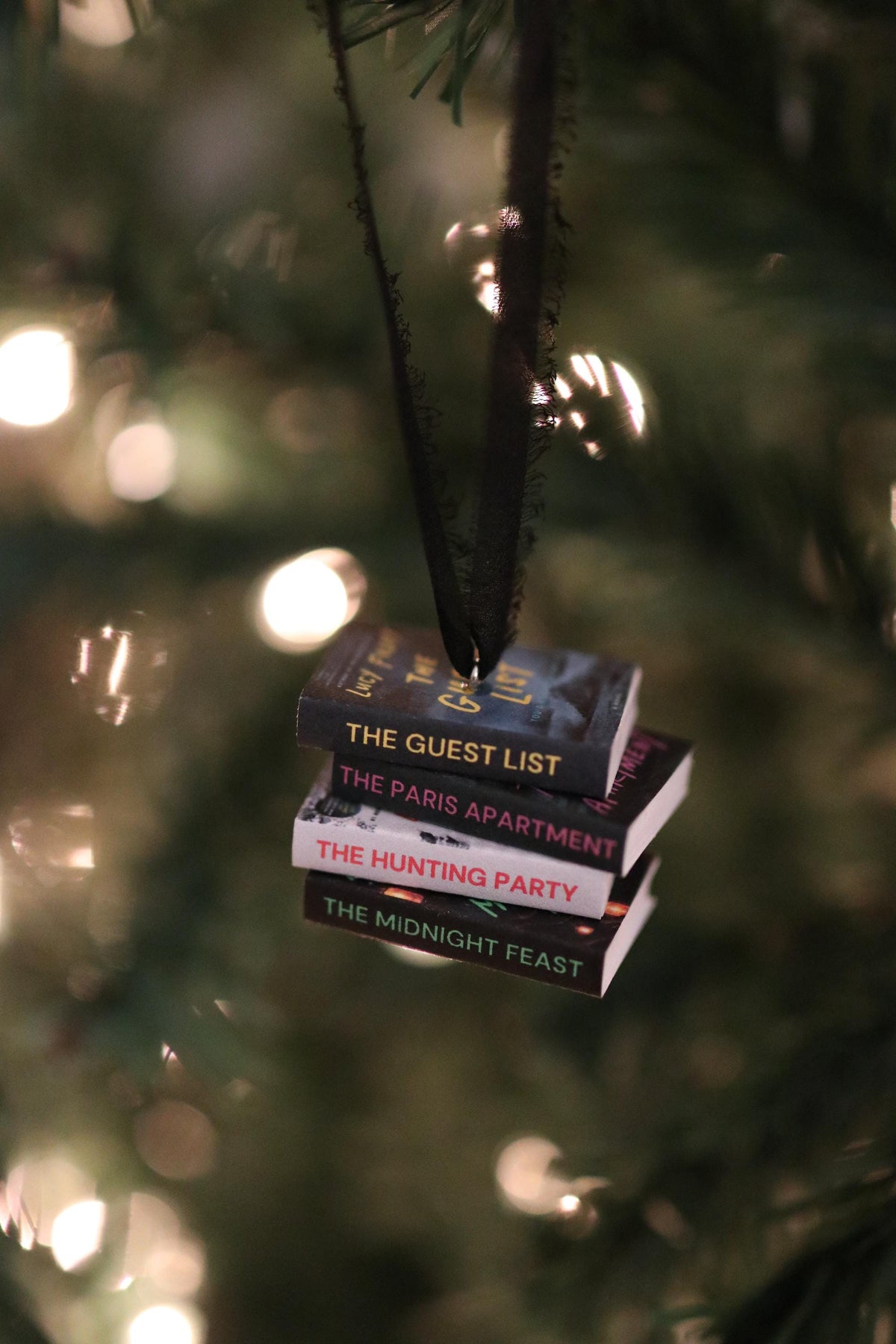 Lucy Foley Mini Book Stack Ornament