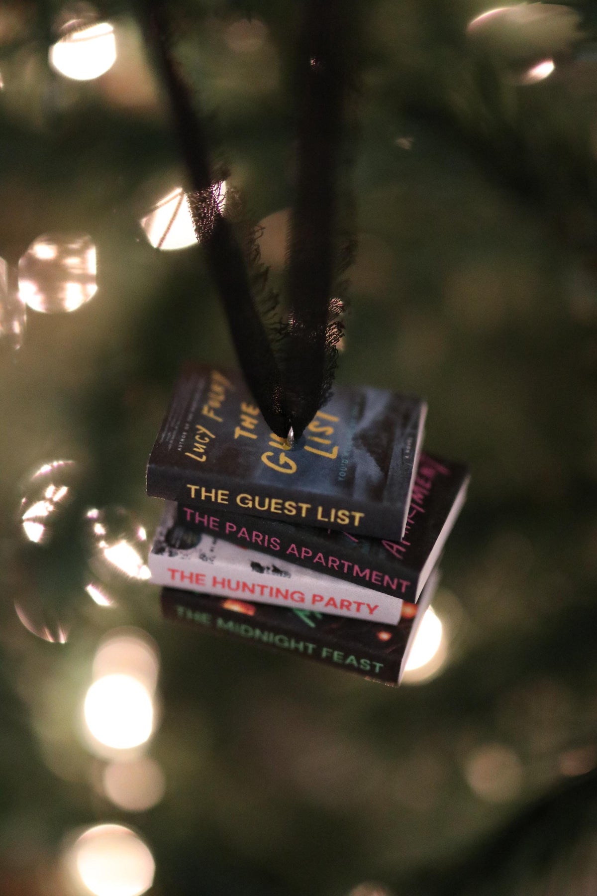 Lucy Foley Mini Book Stack Ornament