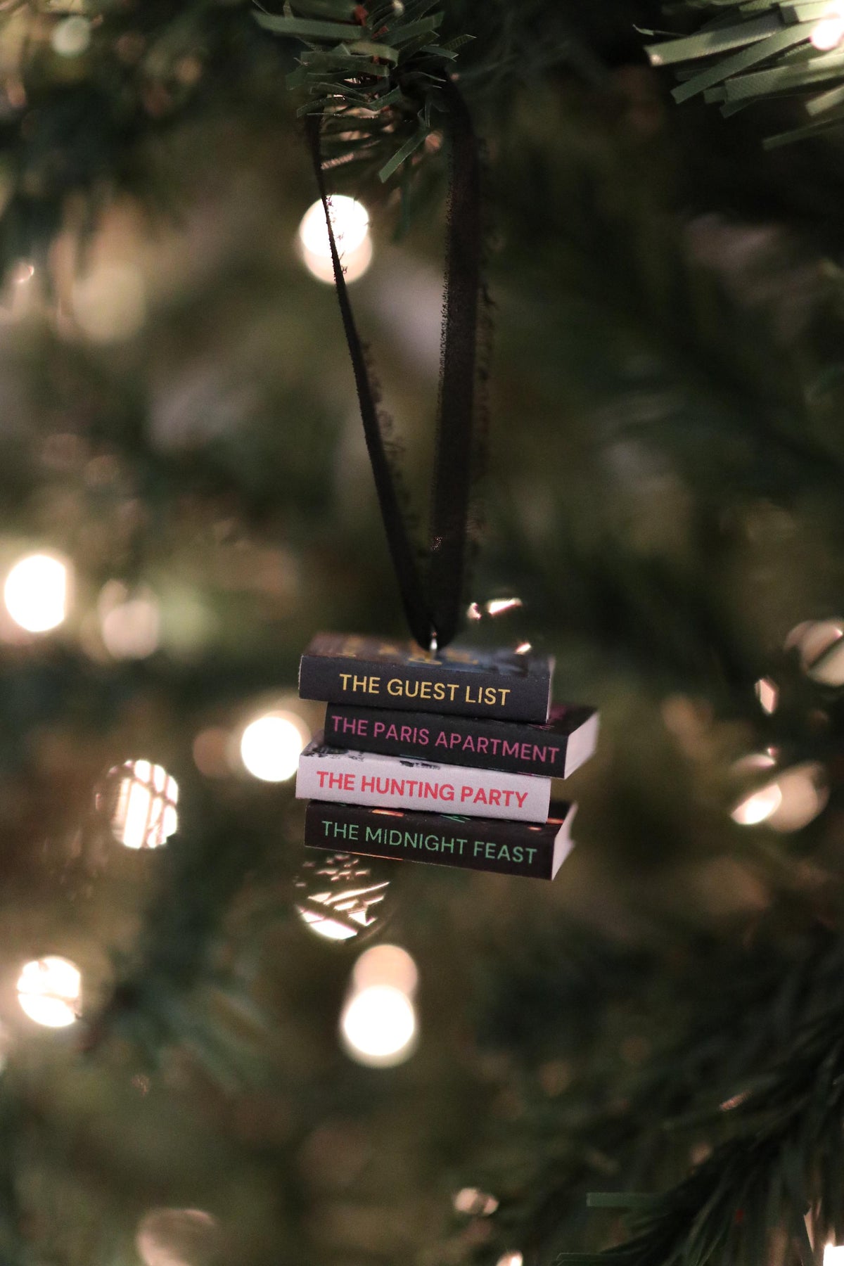 Lucy Foley Mini Book Stack Ornament