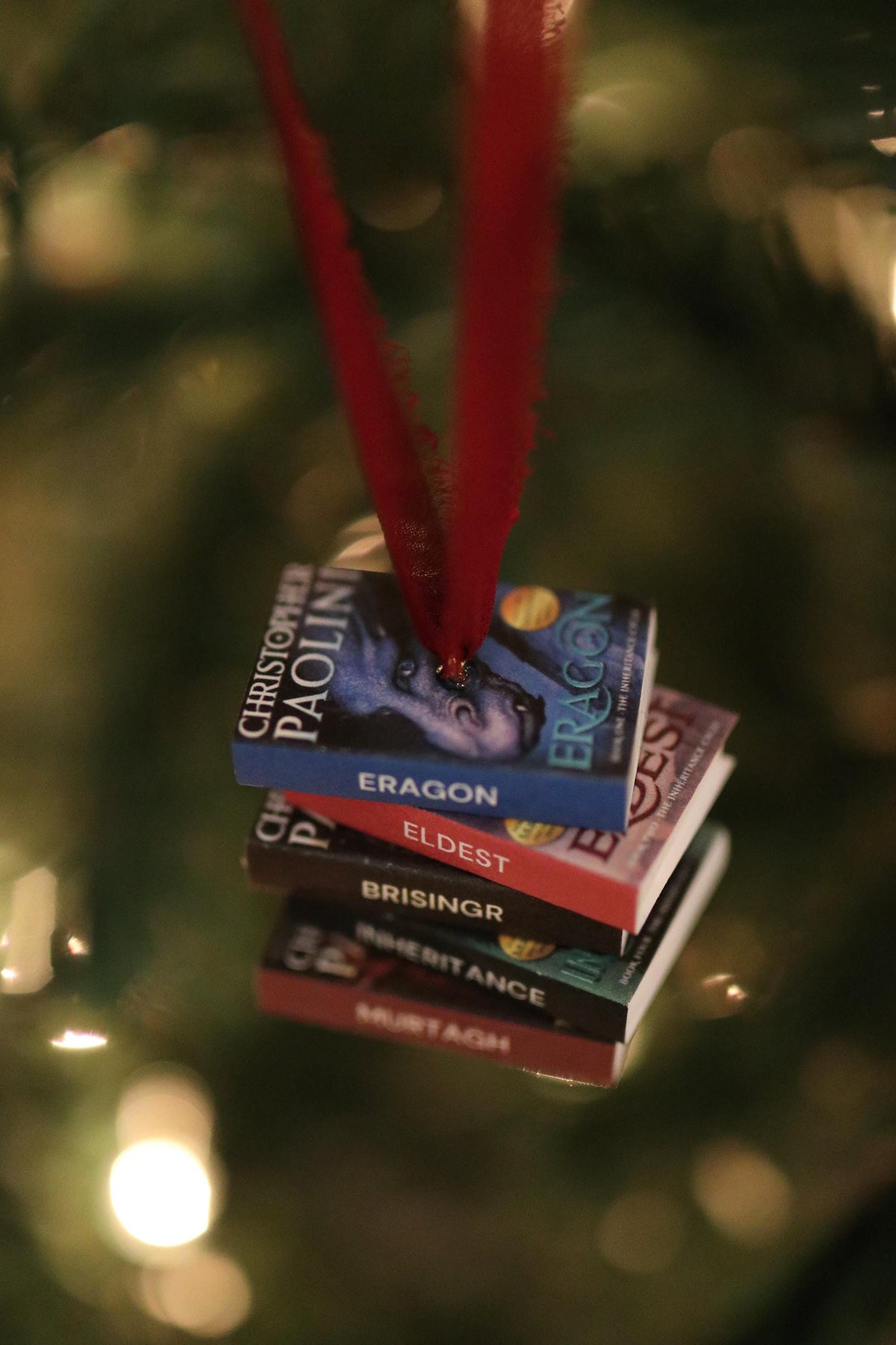 The Inheritance Cycle Mini Book Stack Ornament