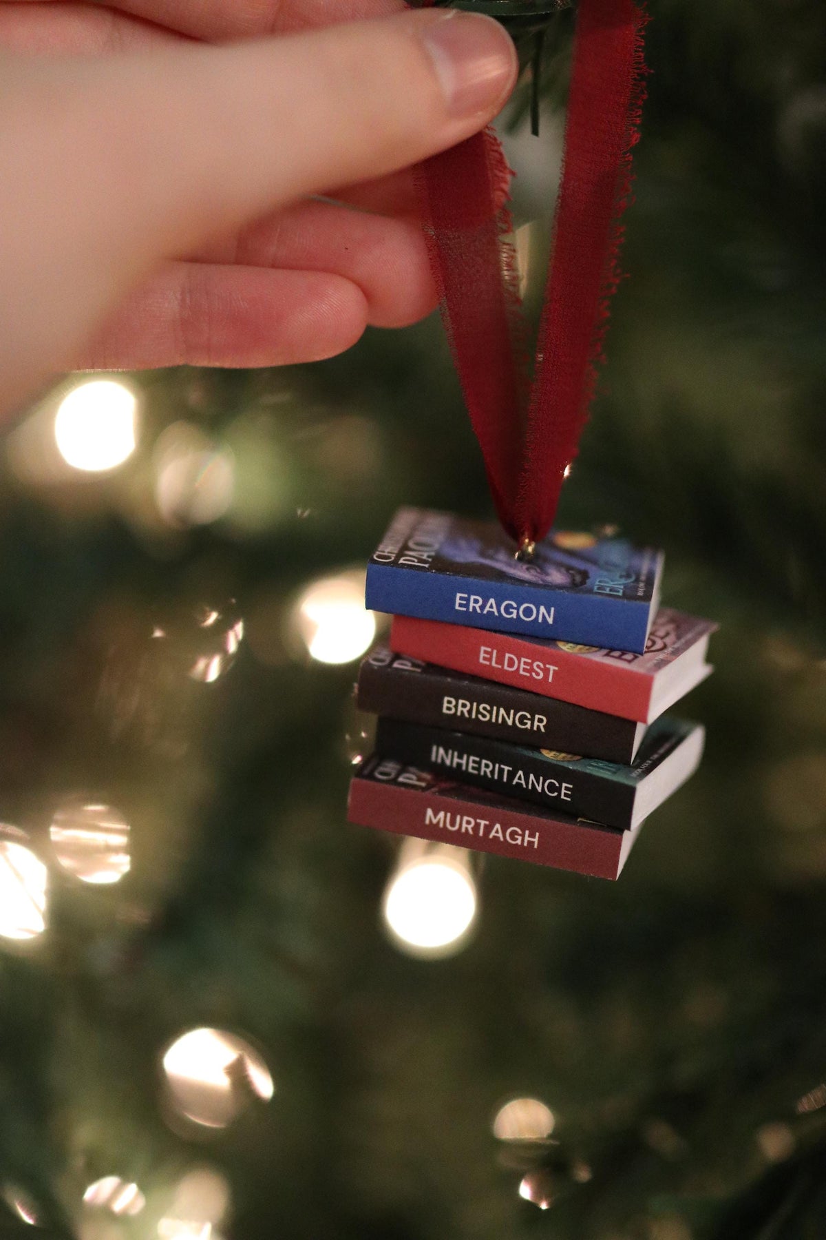 The Inheritance Cycle Mini Book Stack Ornament