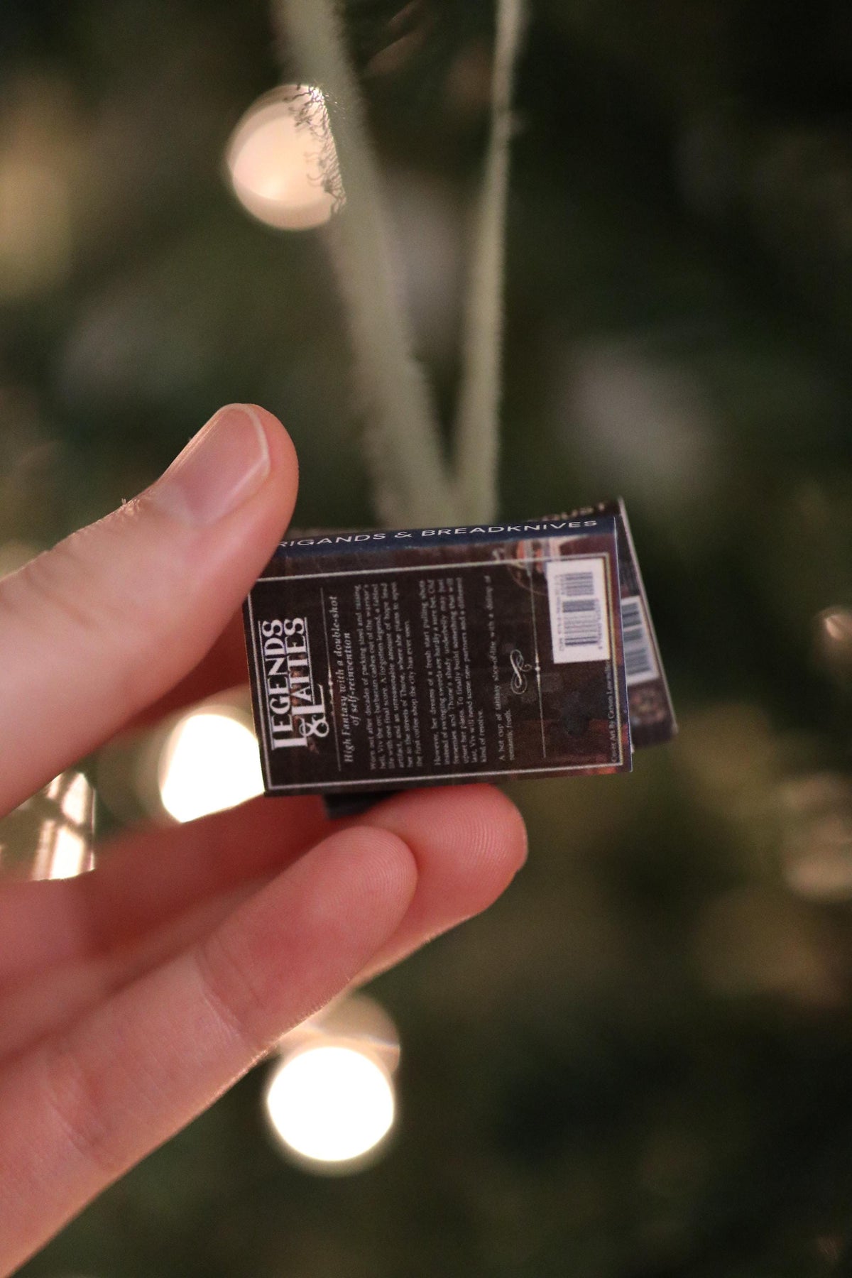 Legends and Lattes Mini Book Stack Ornament