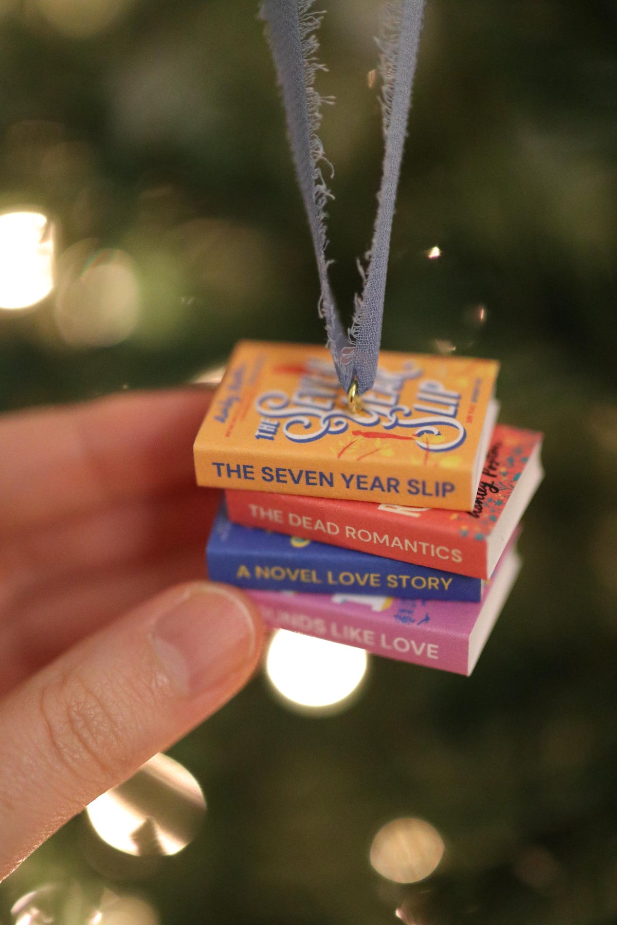 Ashley Poston Mini Book Stack Ornament
