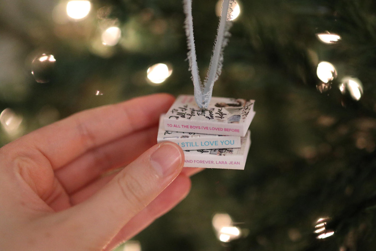 To All the Boys Mini Book Stack Ornament