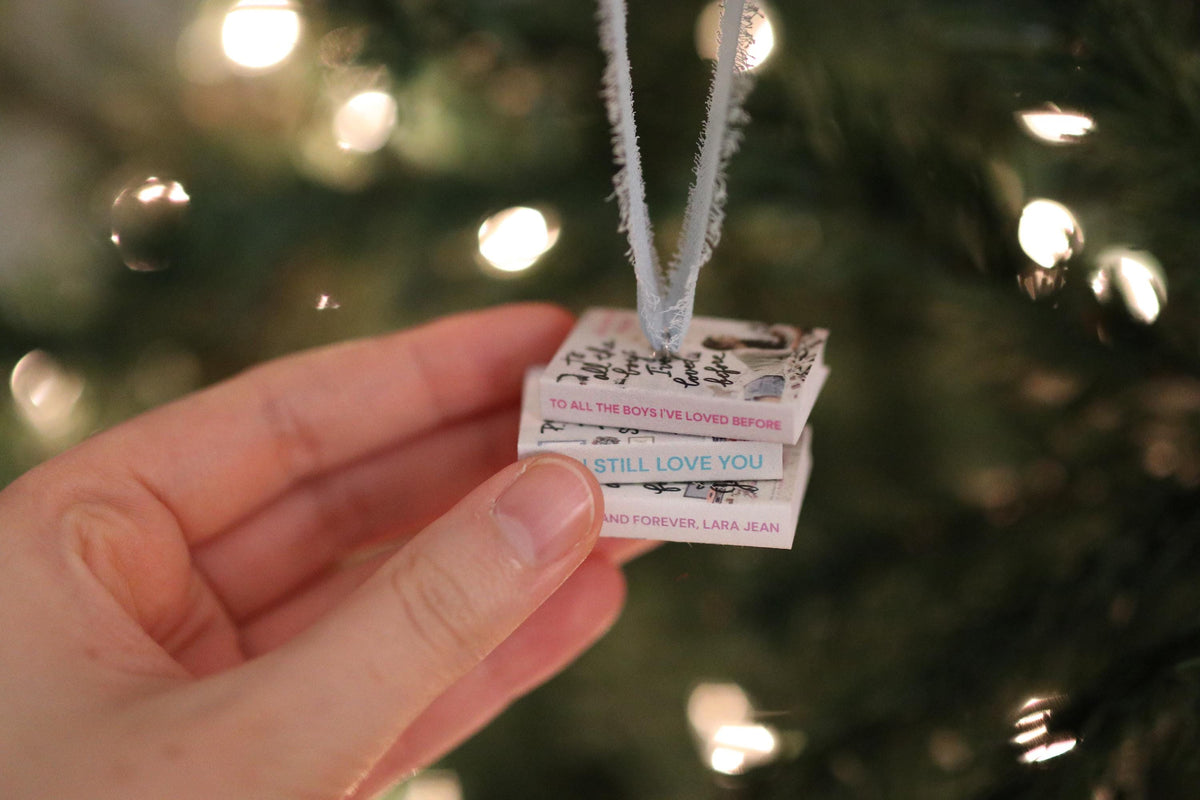 To All the Boys Mini Book Stack Ornament