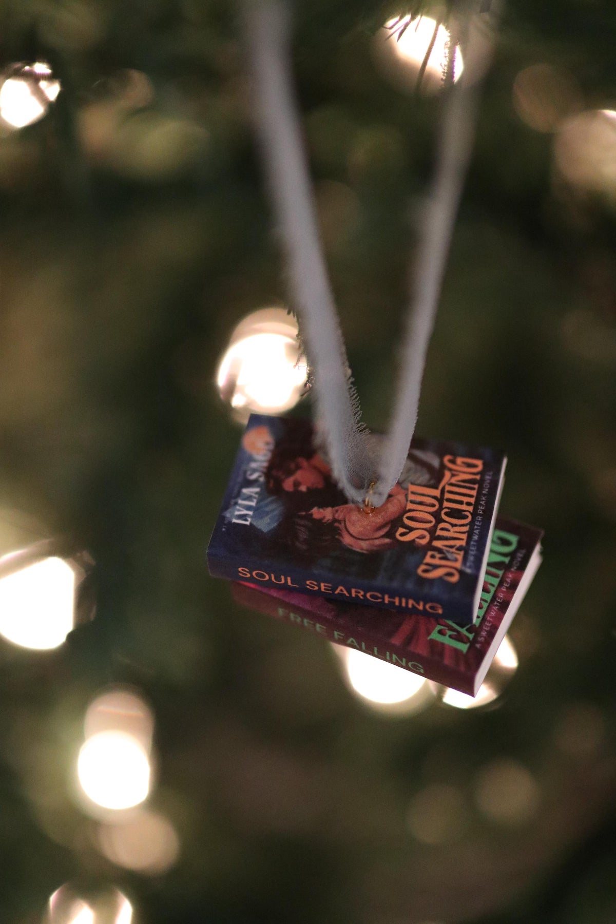 Soul Searching Mini Book Stack Ornament