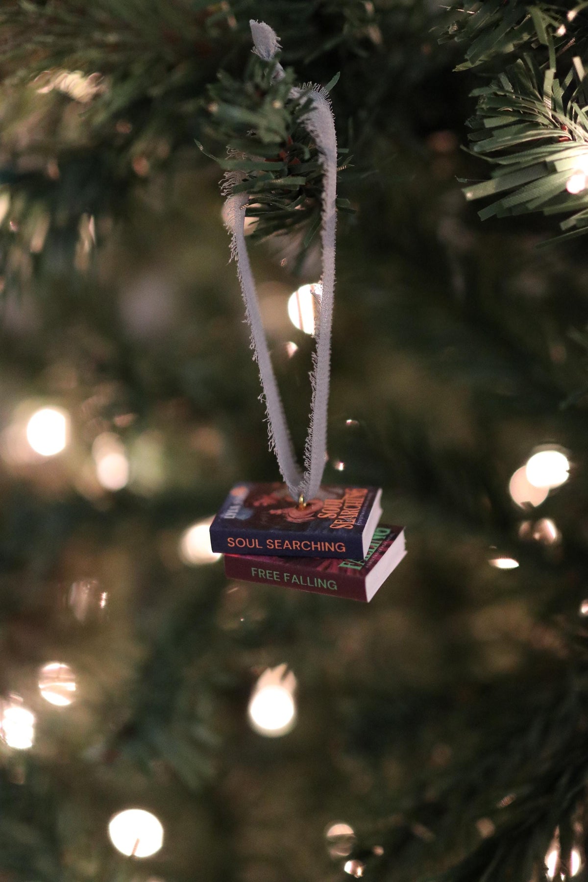 Soul Searching Mini Book Stack Ornament
