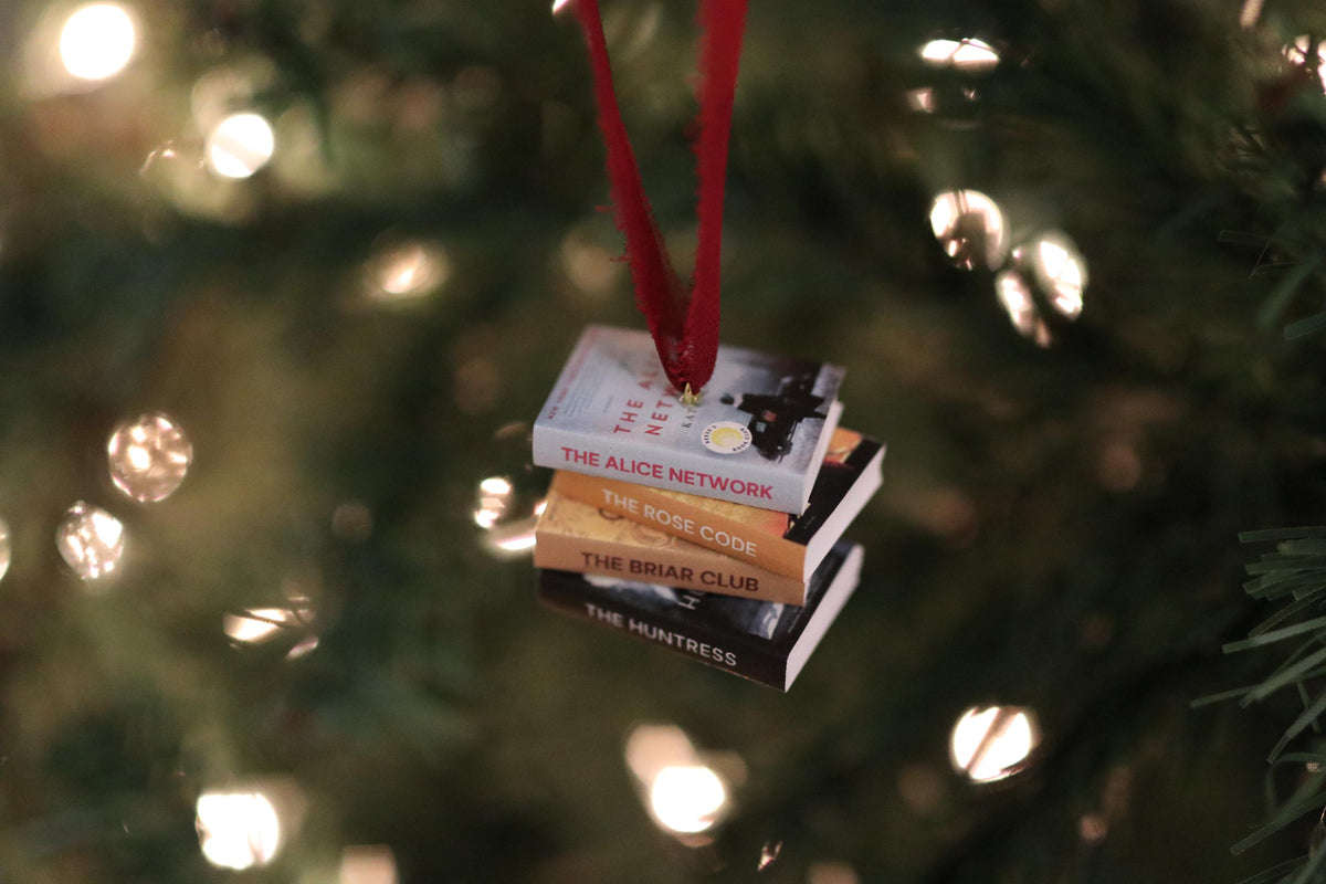 Kate Quinn Mini Book Stack Ornament