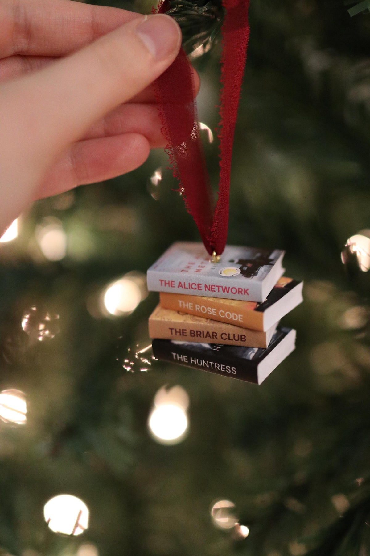 Kate Quinn Mini Book Stack Ornament