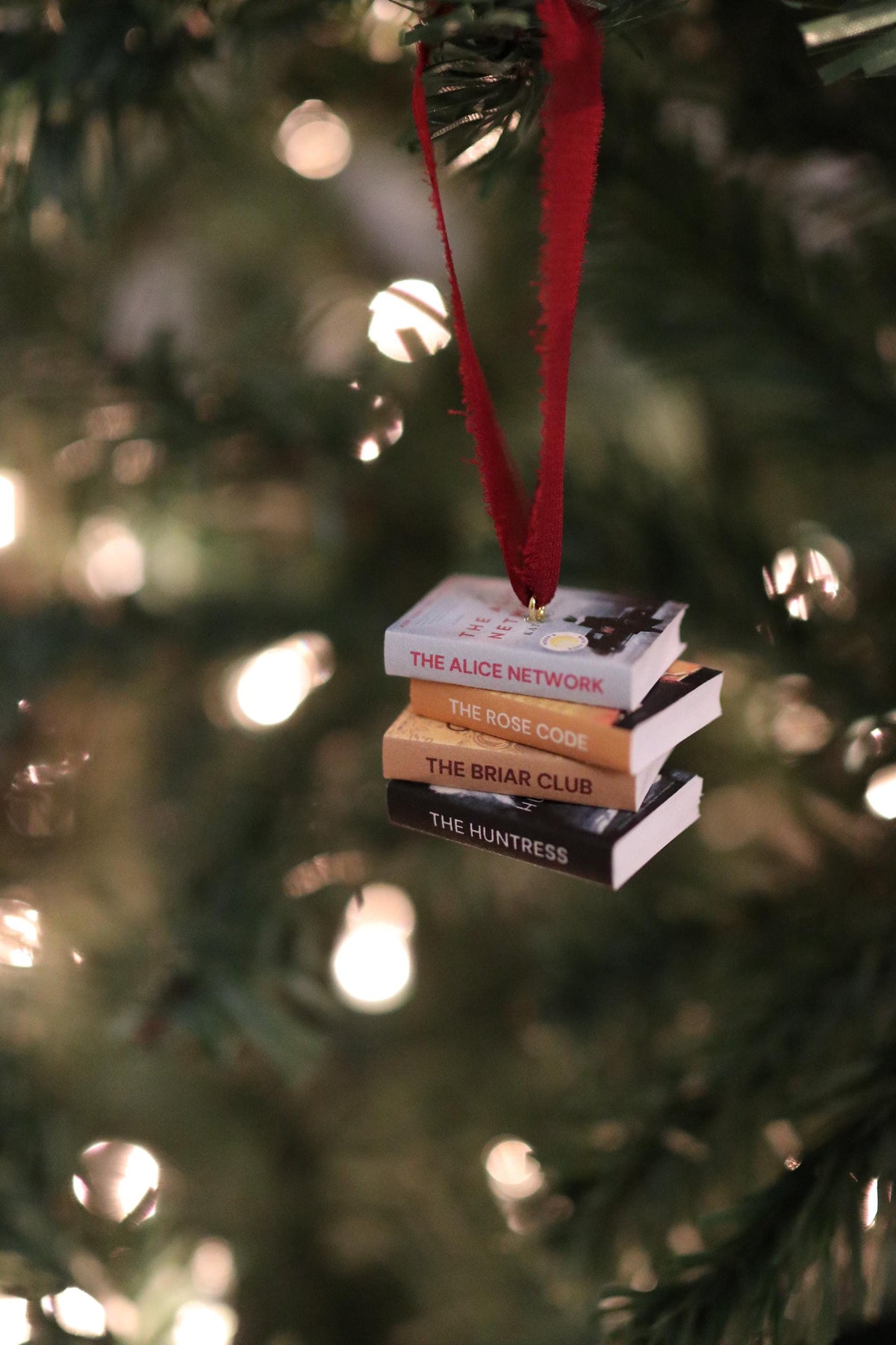 Kate Quinn Mini Book Stack Ornament