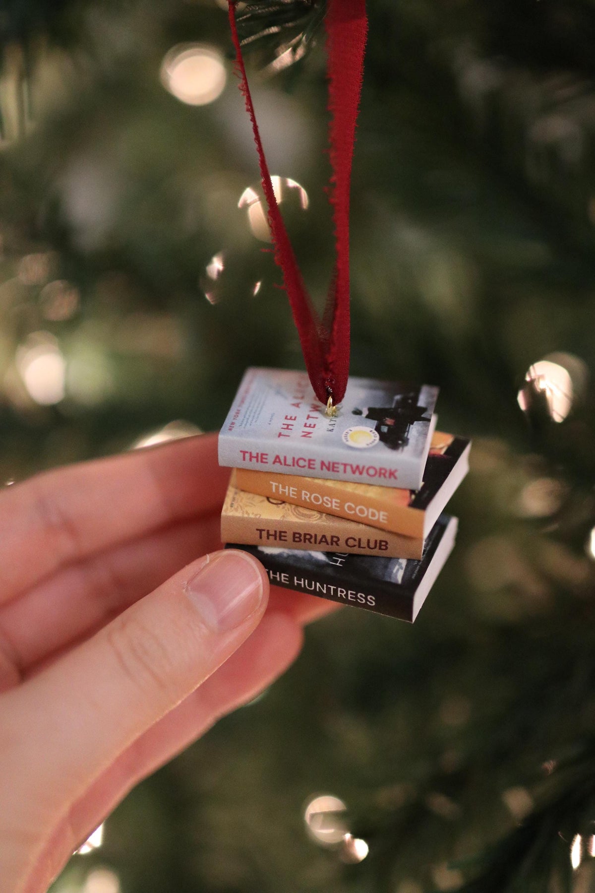 Kate Quinn Mini Book Stack Ornament