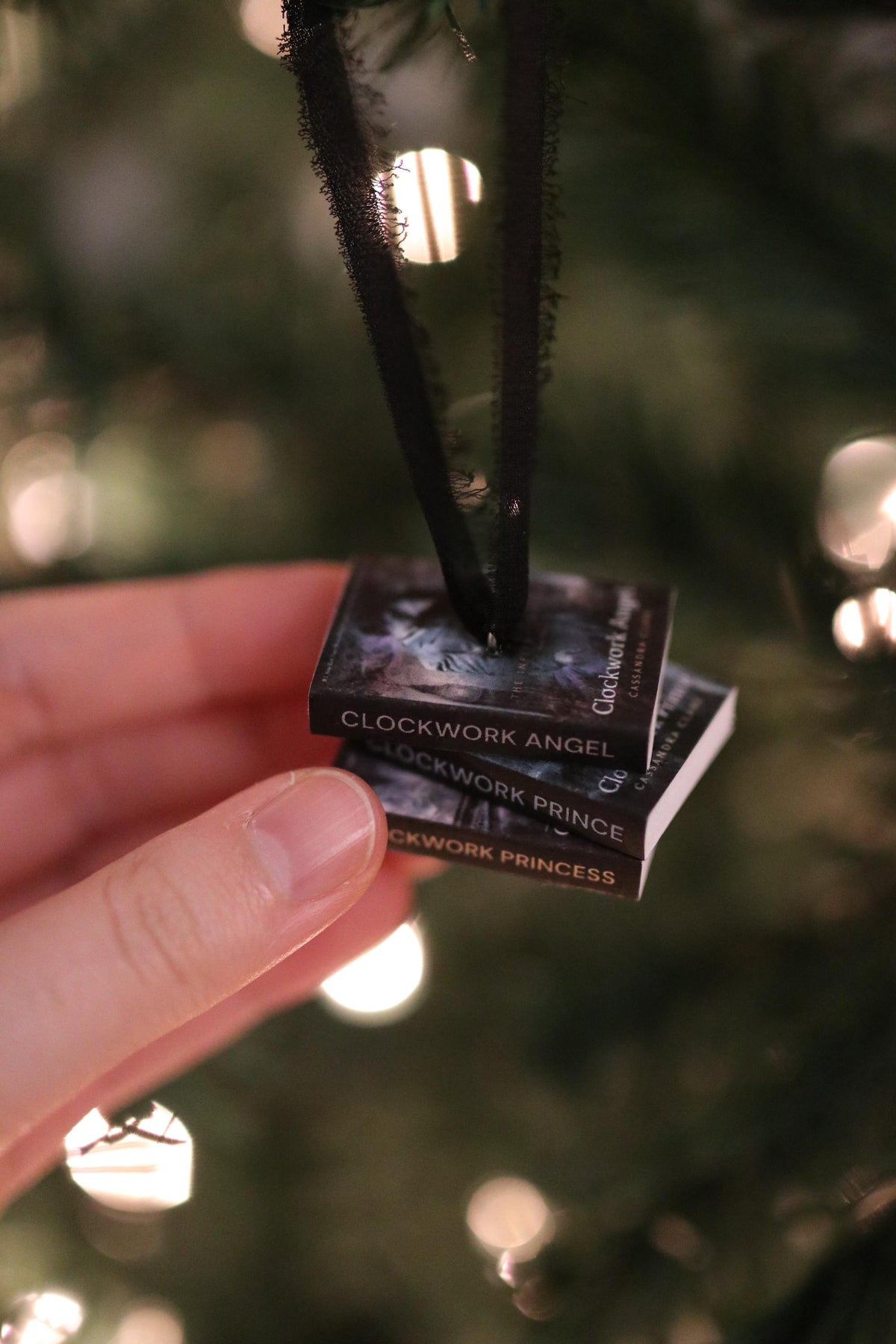 Clockwork Angel Mini Book Stack Ornament