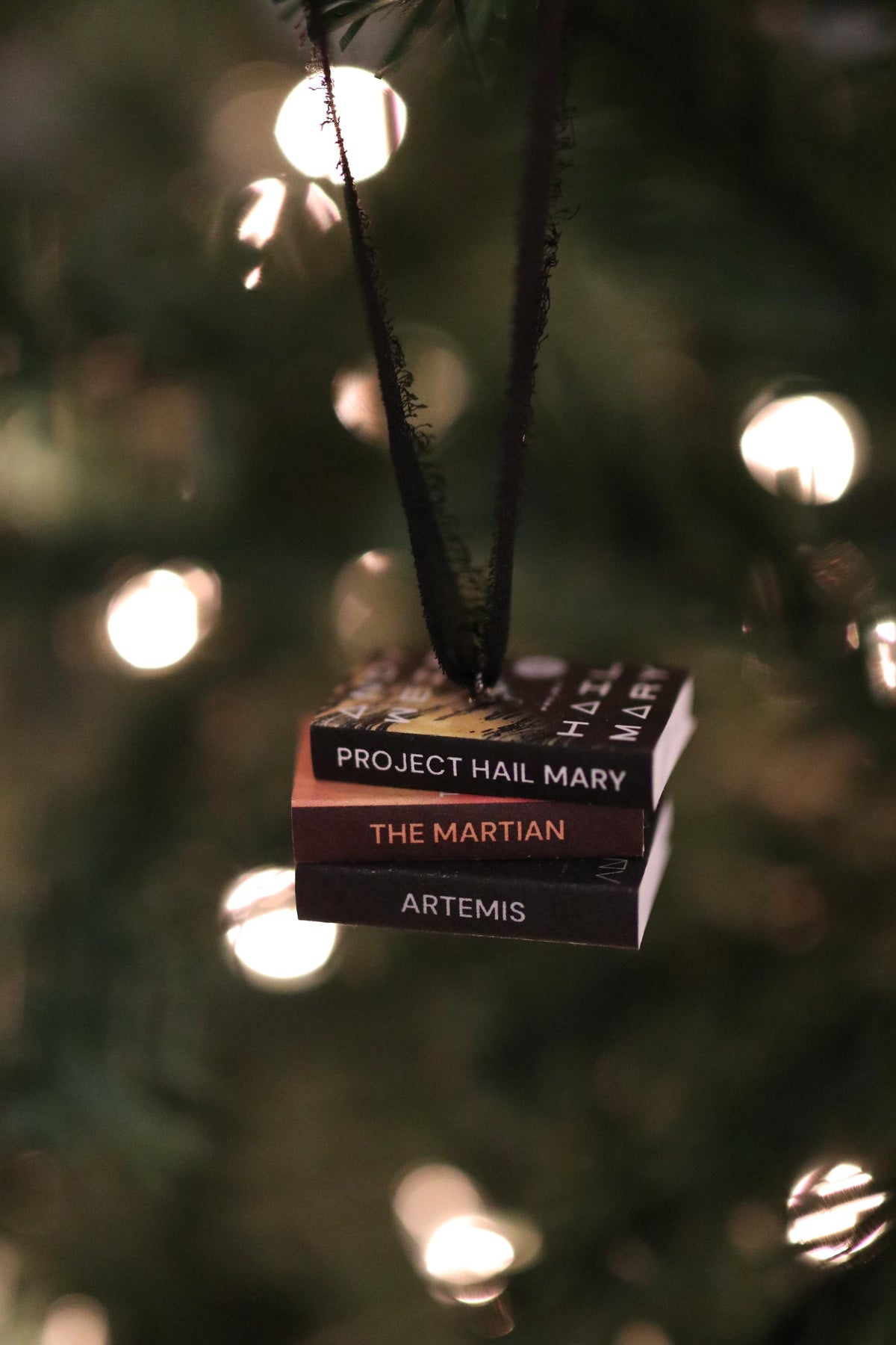 Project Hail Mary Mini Book Stack Ornament