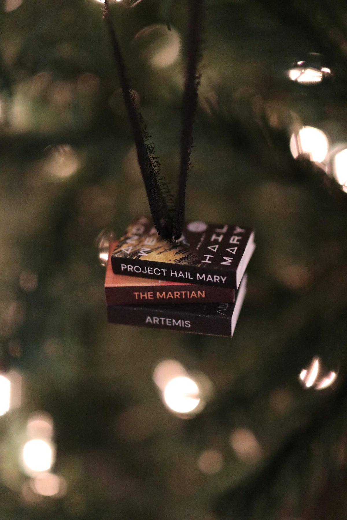 Project Hail Mary Mini Book Stack Ornament