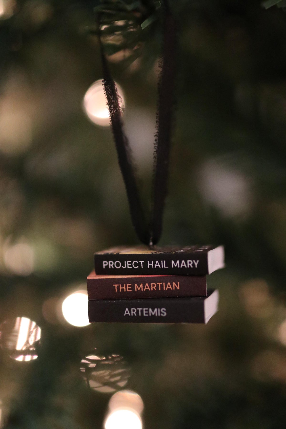 Project Hail Mary Mini Book Stack Ornament