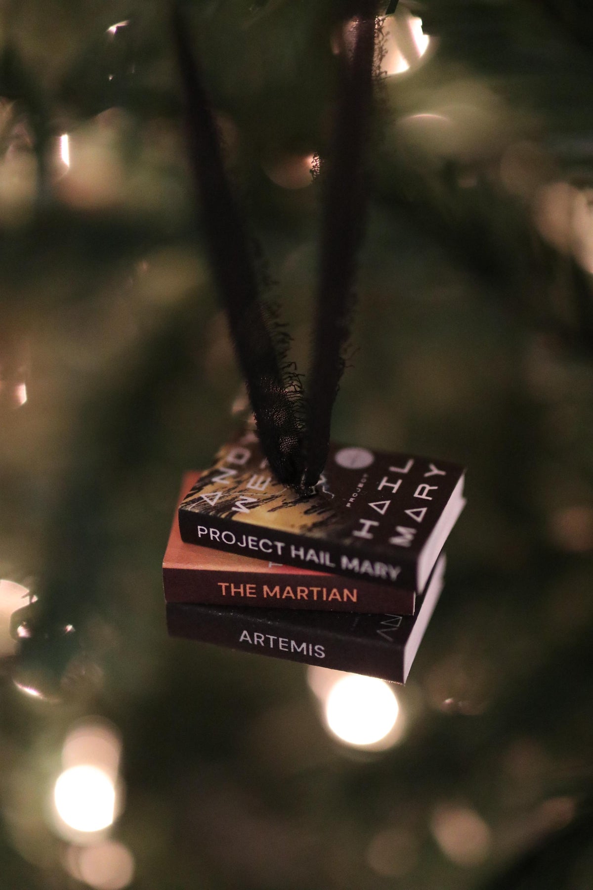 Project Hail Mary Mini Book Stack Ornament