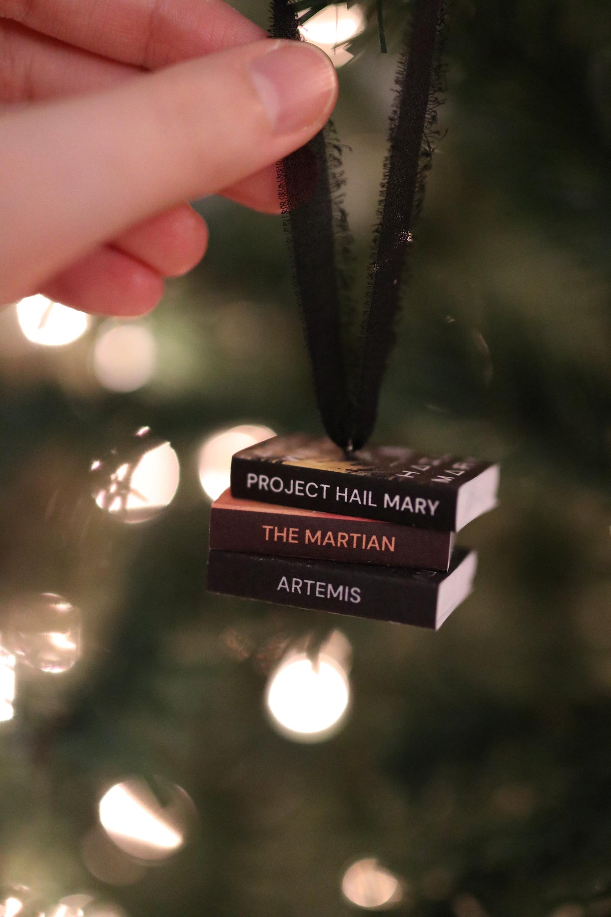 Project Hail Mary Mini Book Stack Ornament