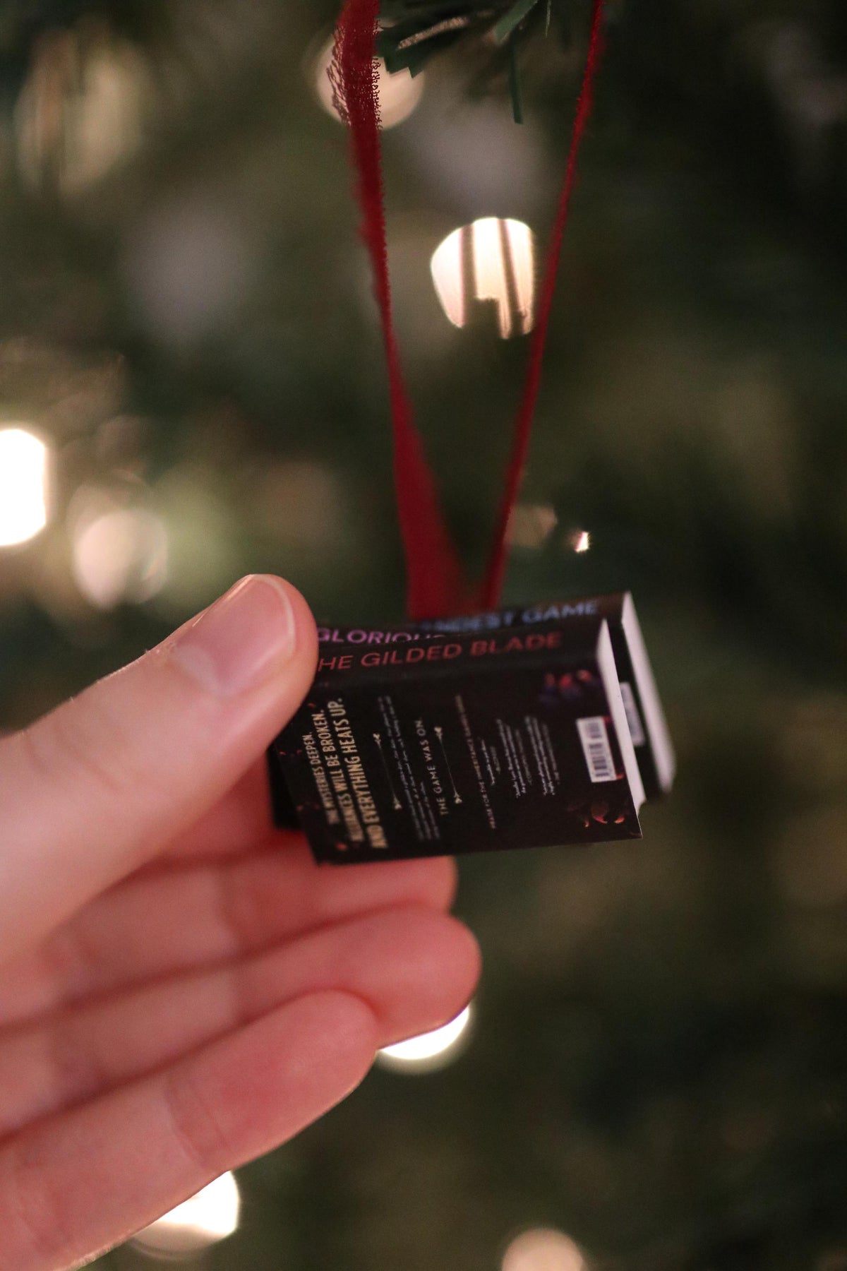 The Grandest Games Mini Book Stack Ornament