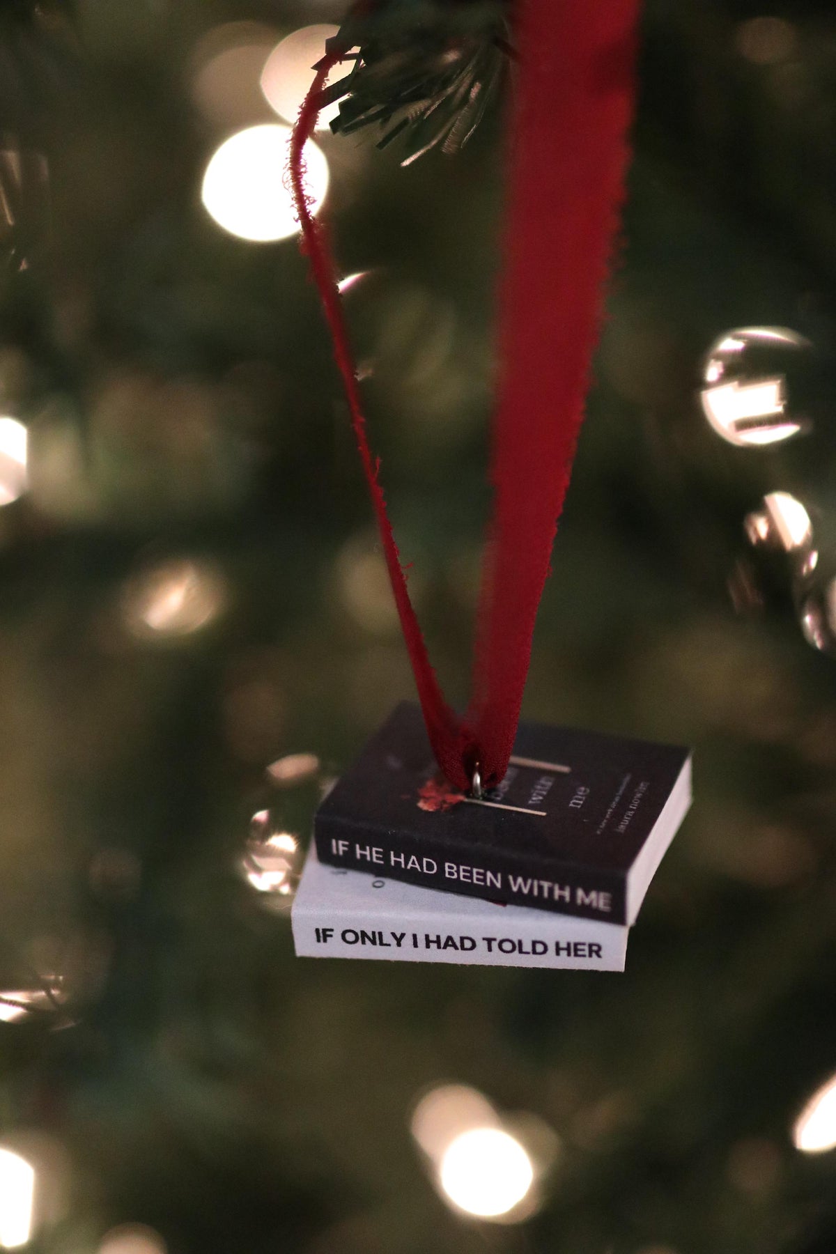 If He Had Been with Me Mini Book Stack Ornament