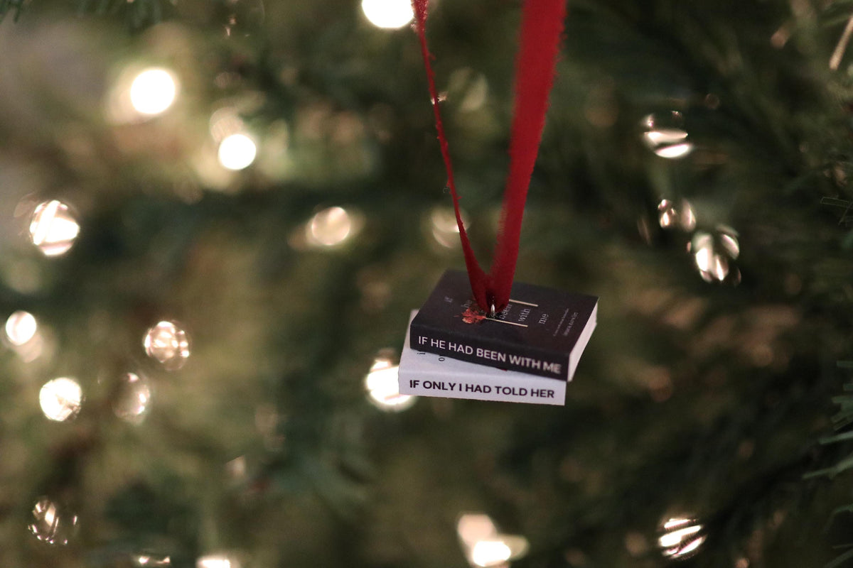 If He Had Been with Me Mini Book Stack Ornament