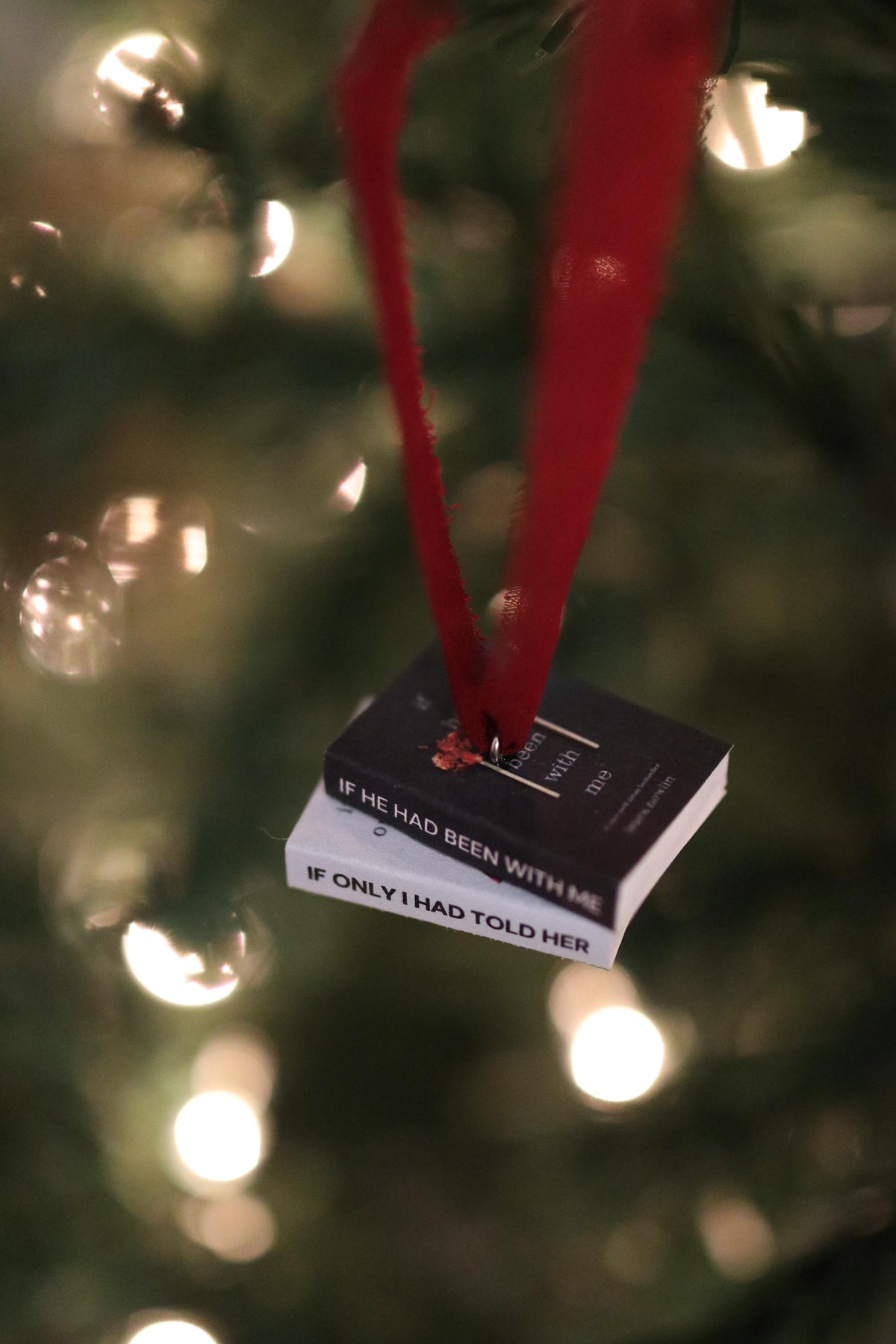 If He Had Been with Me Mini Book Stack Ornament