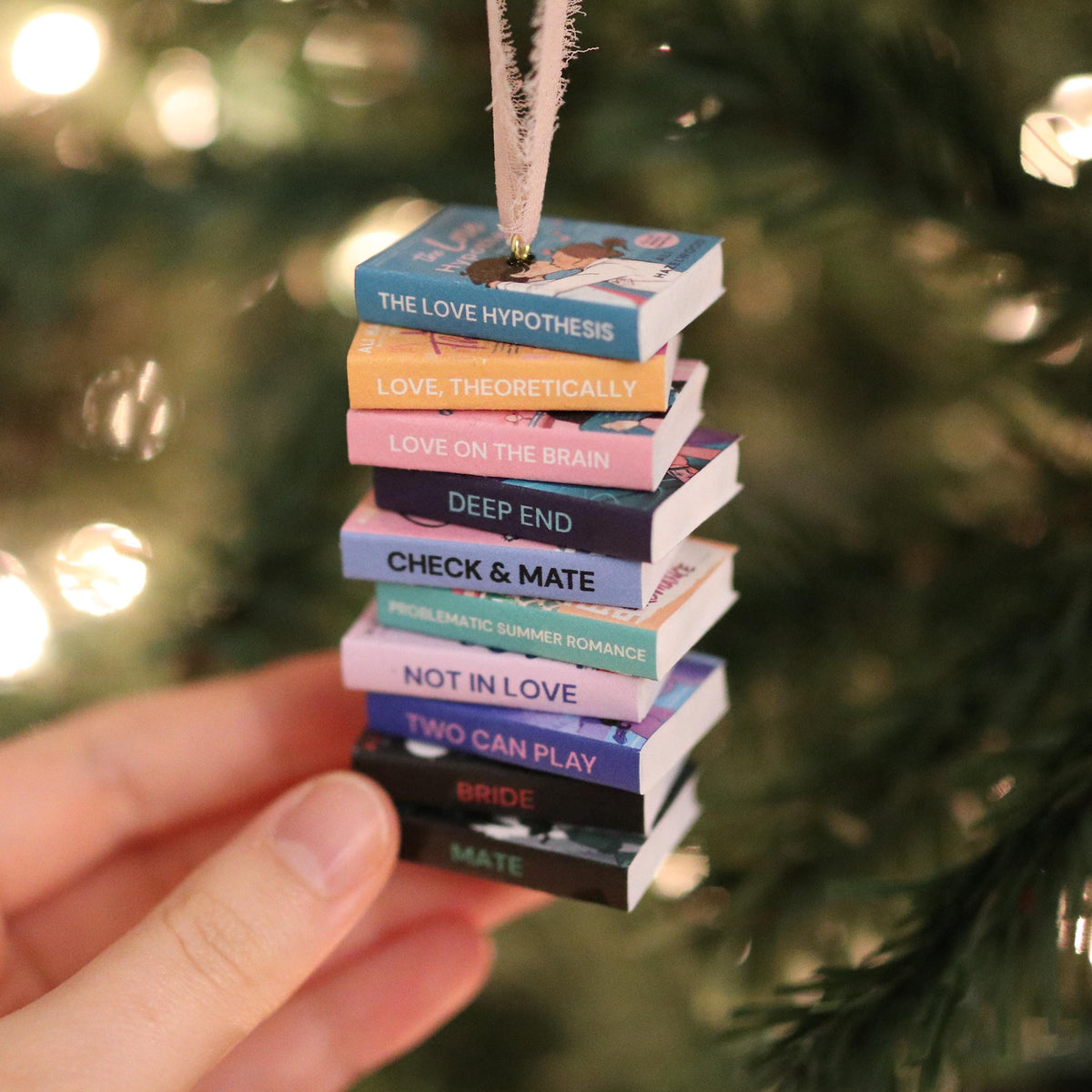 Ali Hazelwood Mini Book Stack Ornament