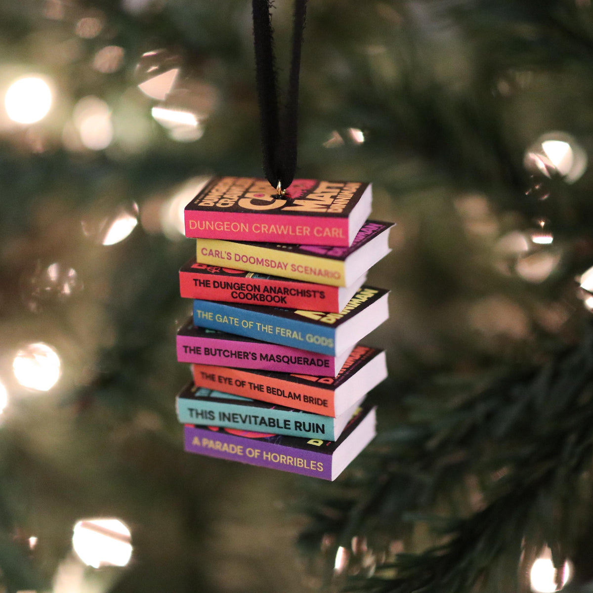 Dungeon Crawler Carl Mini Book Stack Ornament