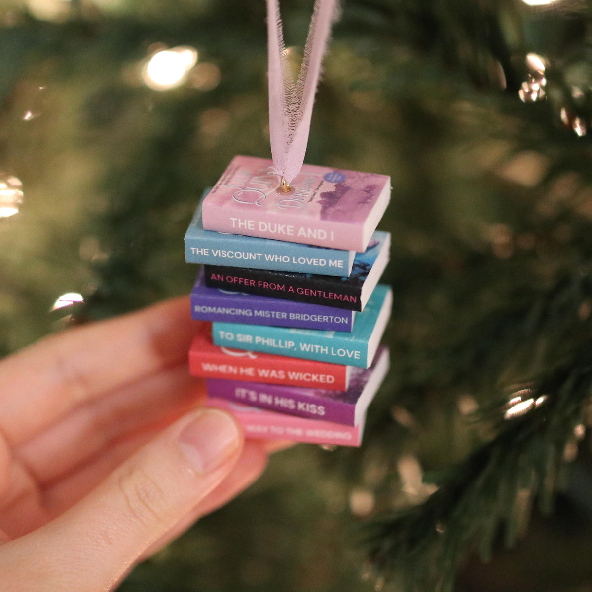 Bridgerton Mini Book Stack Ornament