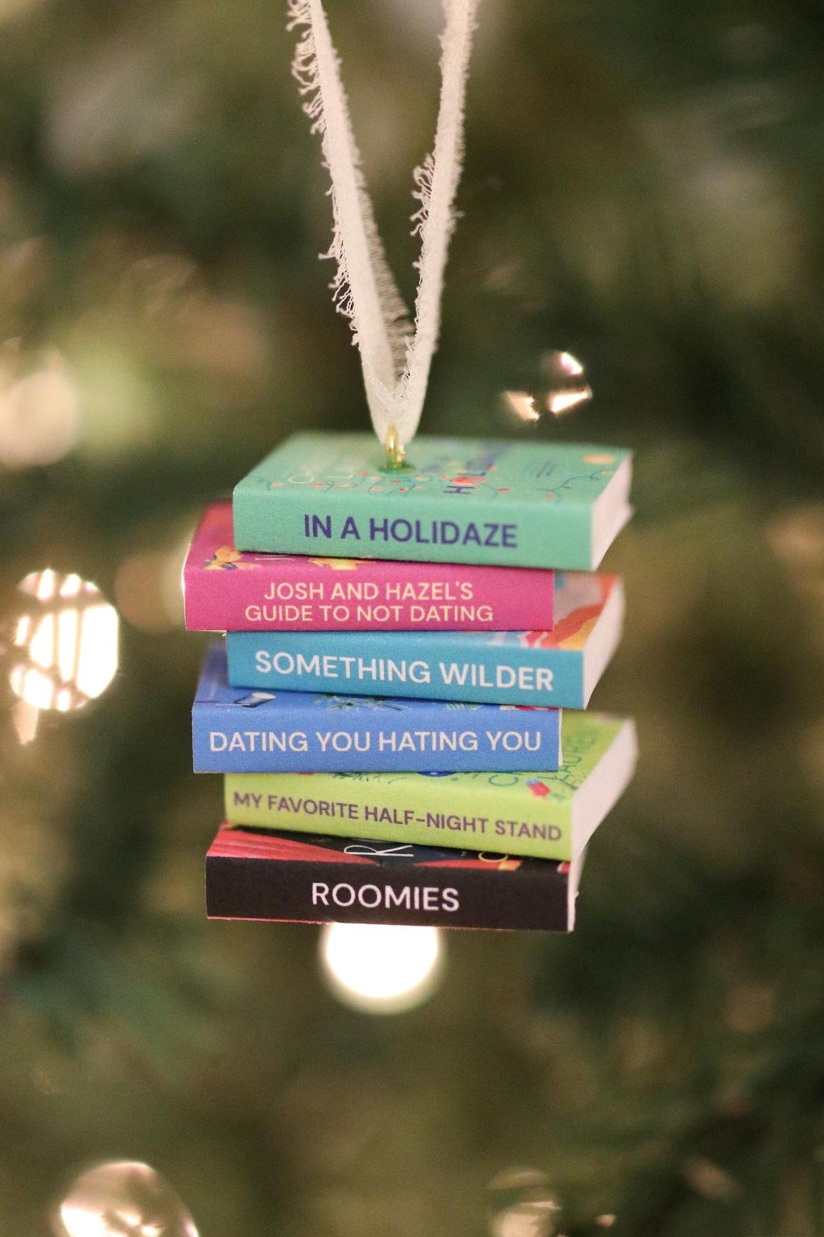 Christina Lauren Mini Book Stack Ornament