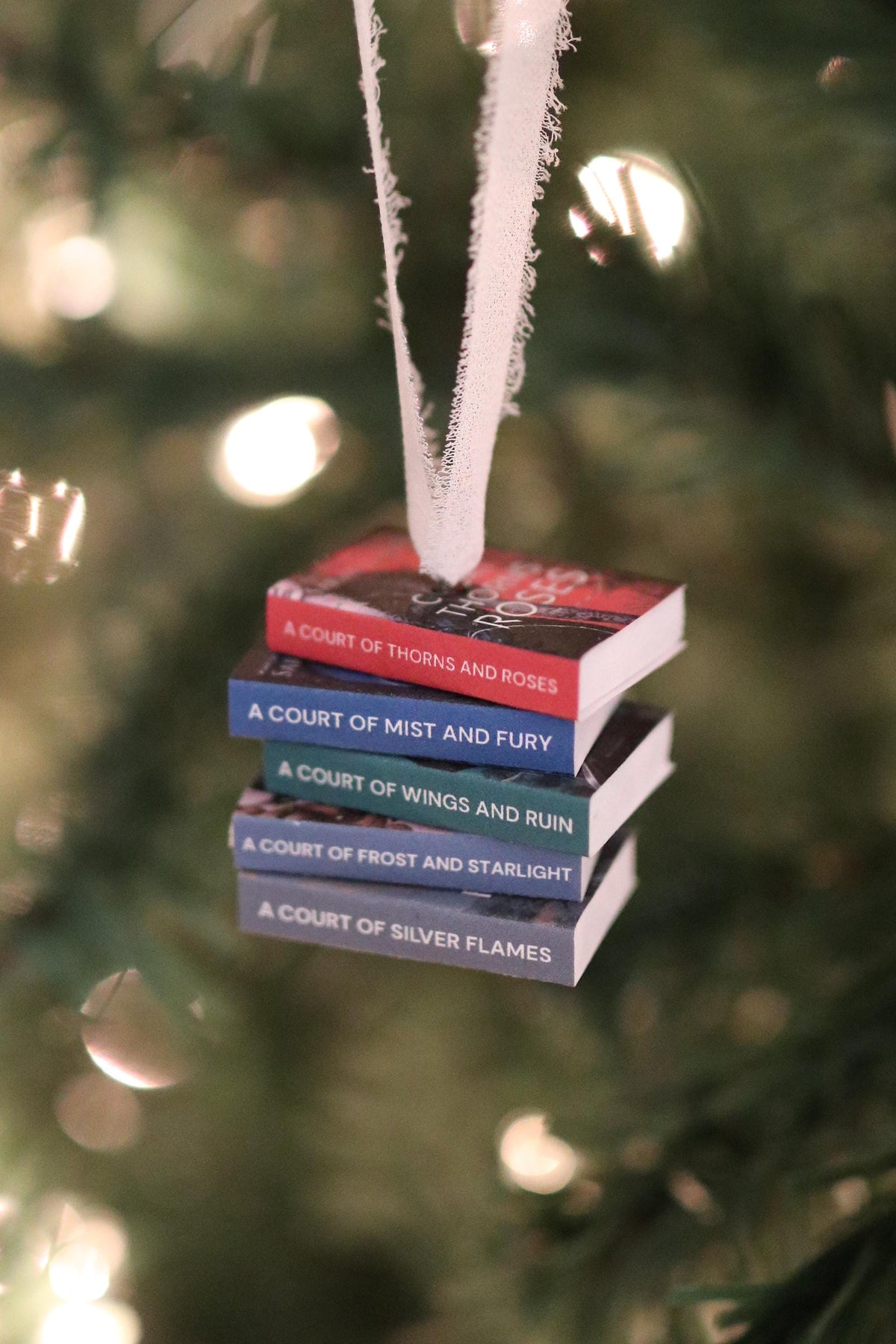 Original Cover ACOTAR Mini Book Stack Ornament