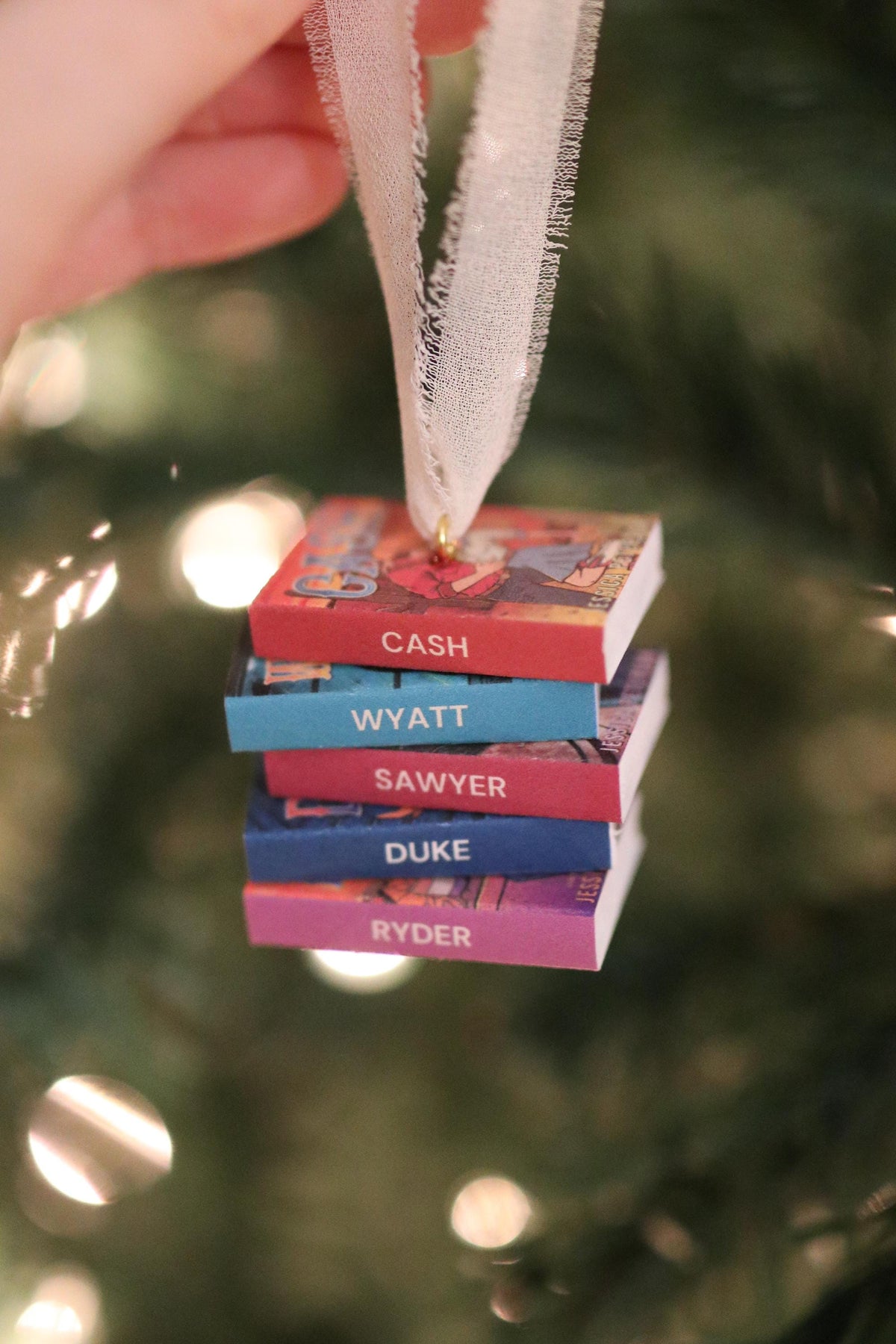Cash Mini Book Stack Ornament
