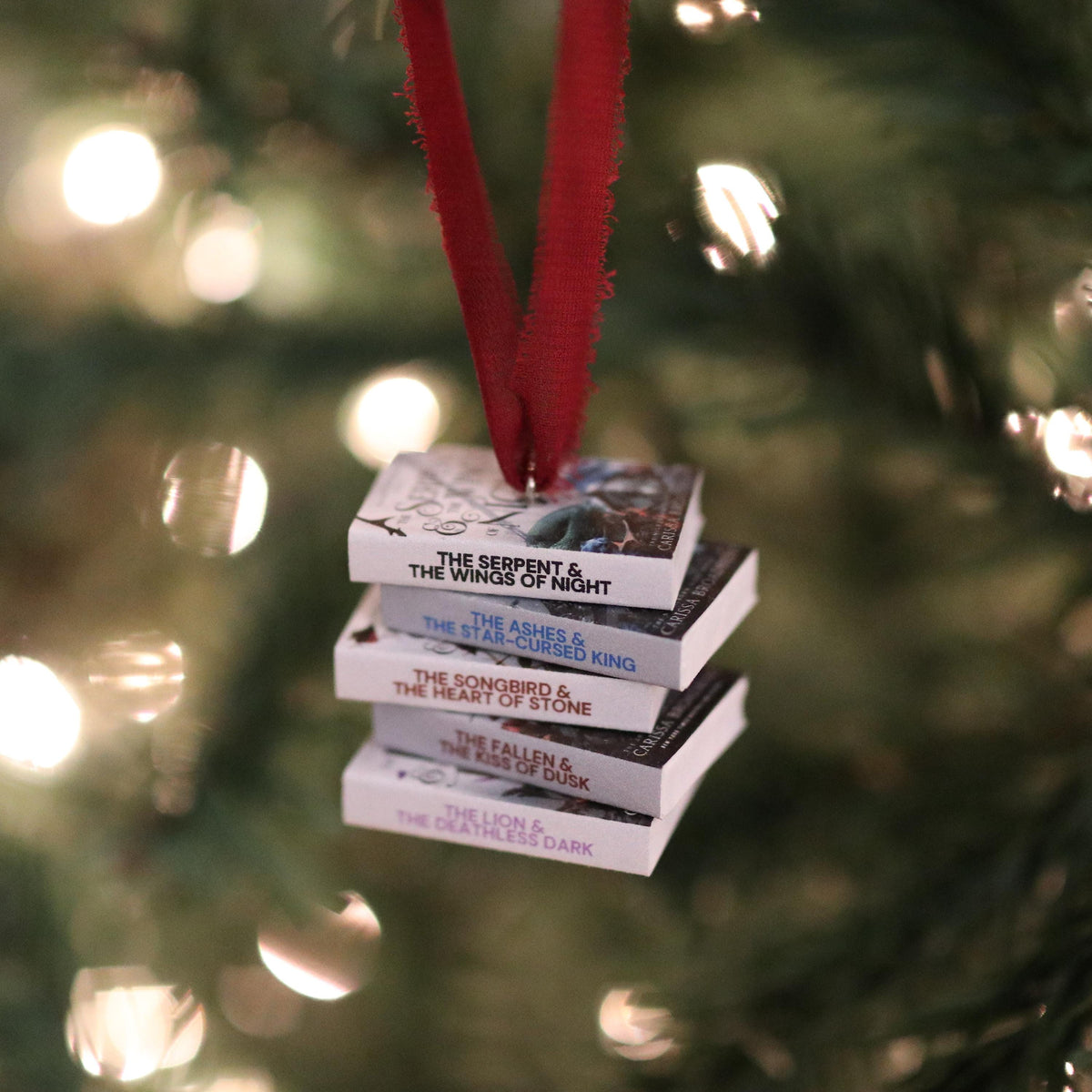 The Serpent and the Wings of Night Mini Book Stack Ornament