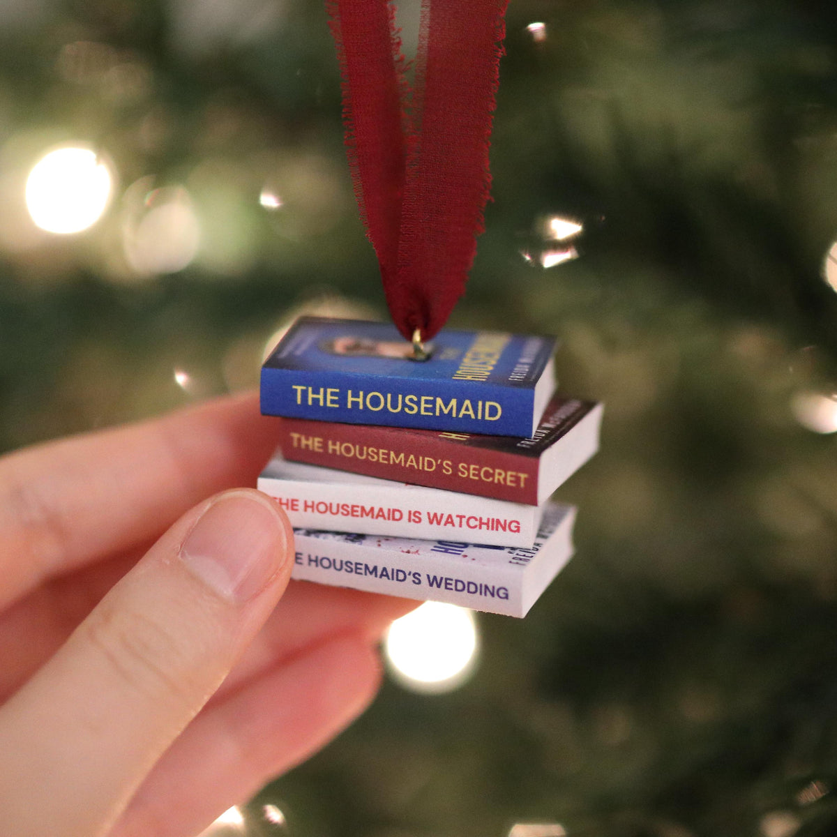 The Housemaid Mini Book Stack Ornament